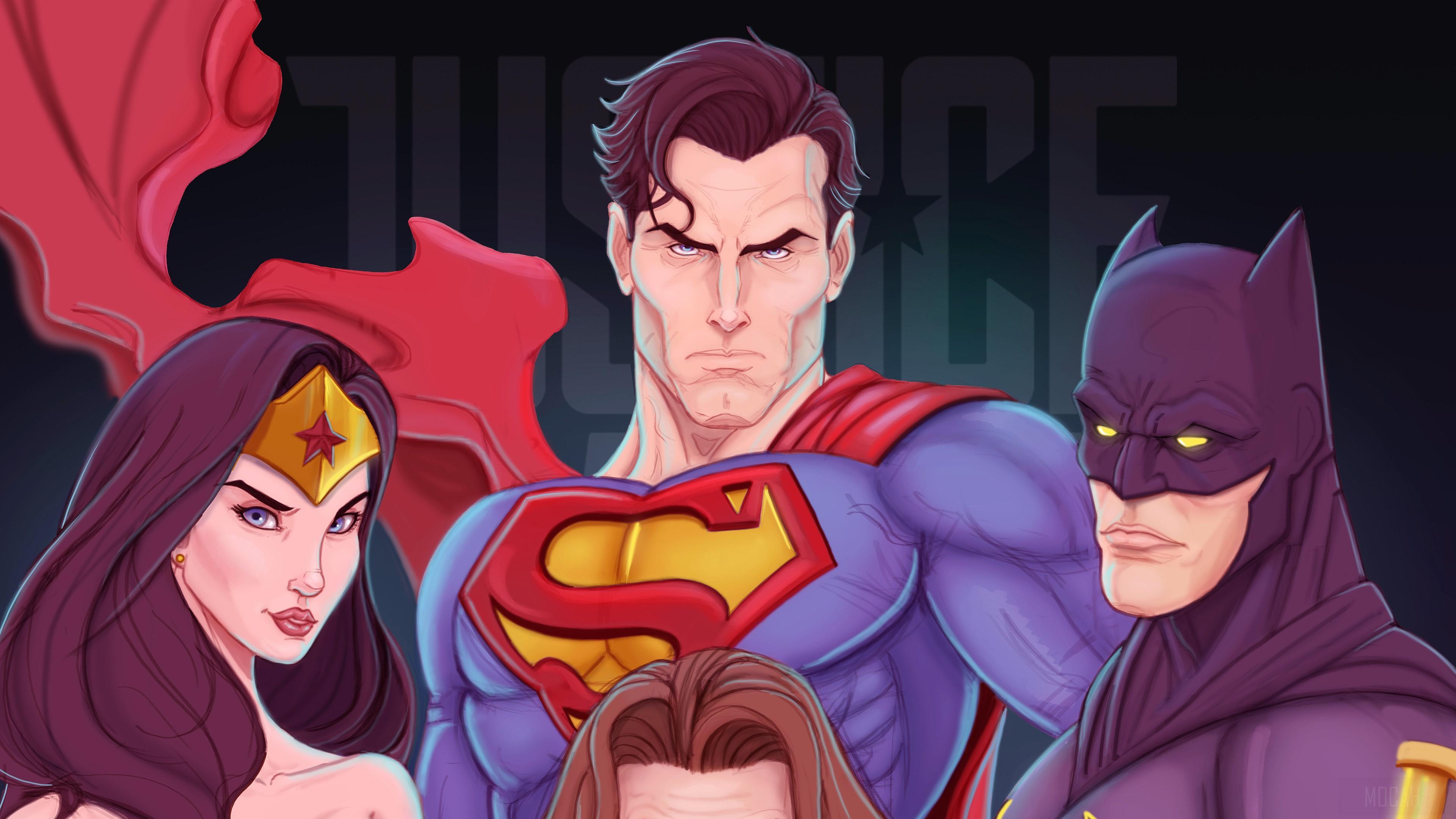 HD wallpaper, Art Justice League 4K