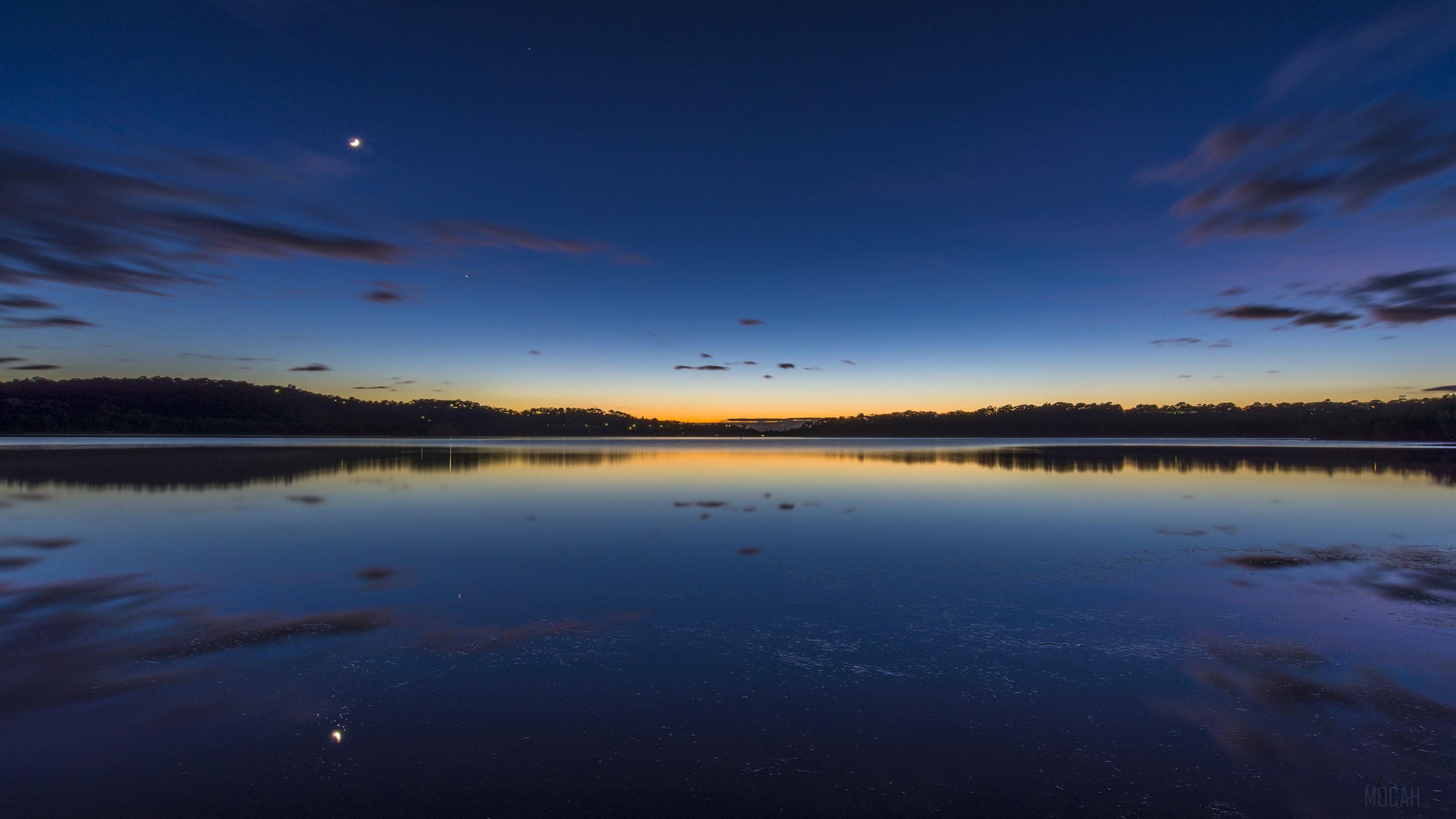 HD wallpaper, Australia Lake Silent Morning 4K