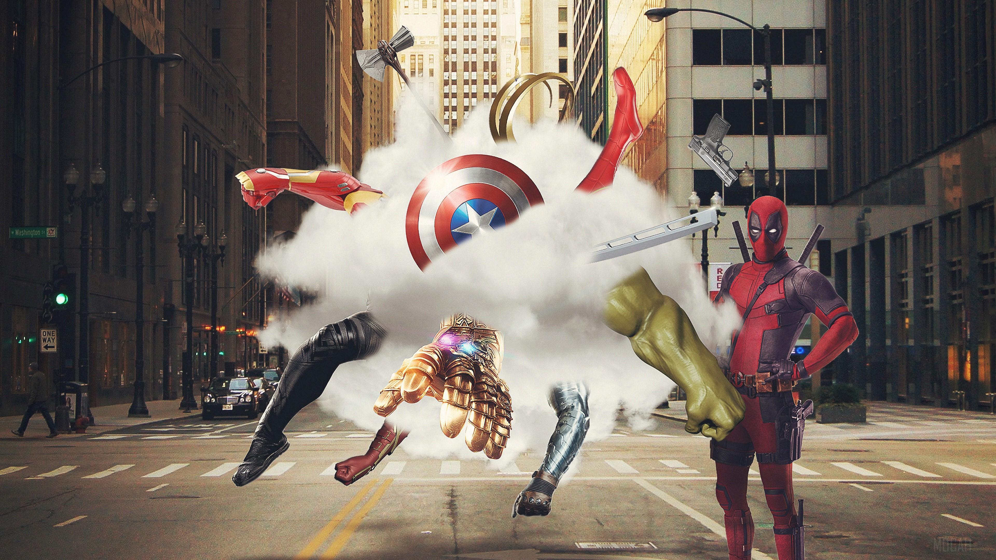 HD wallpaper, Avengers And Deadpool 4K