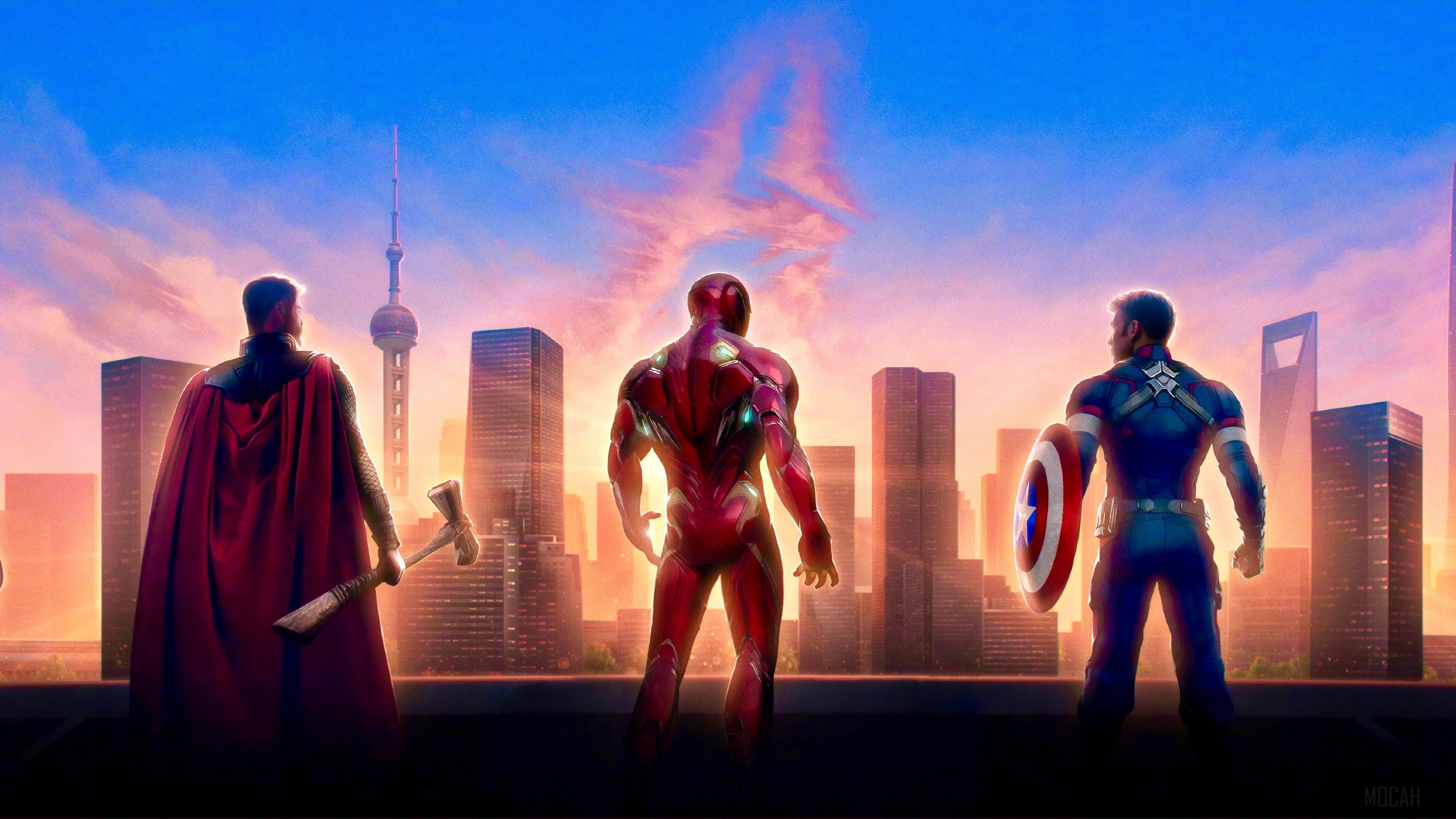 HD wallpaper, Avengers Endgame, Iron Man, Avengers, Captain America, Thor 4K