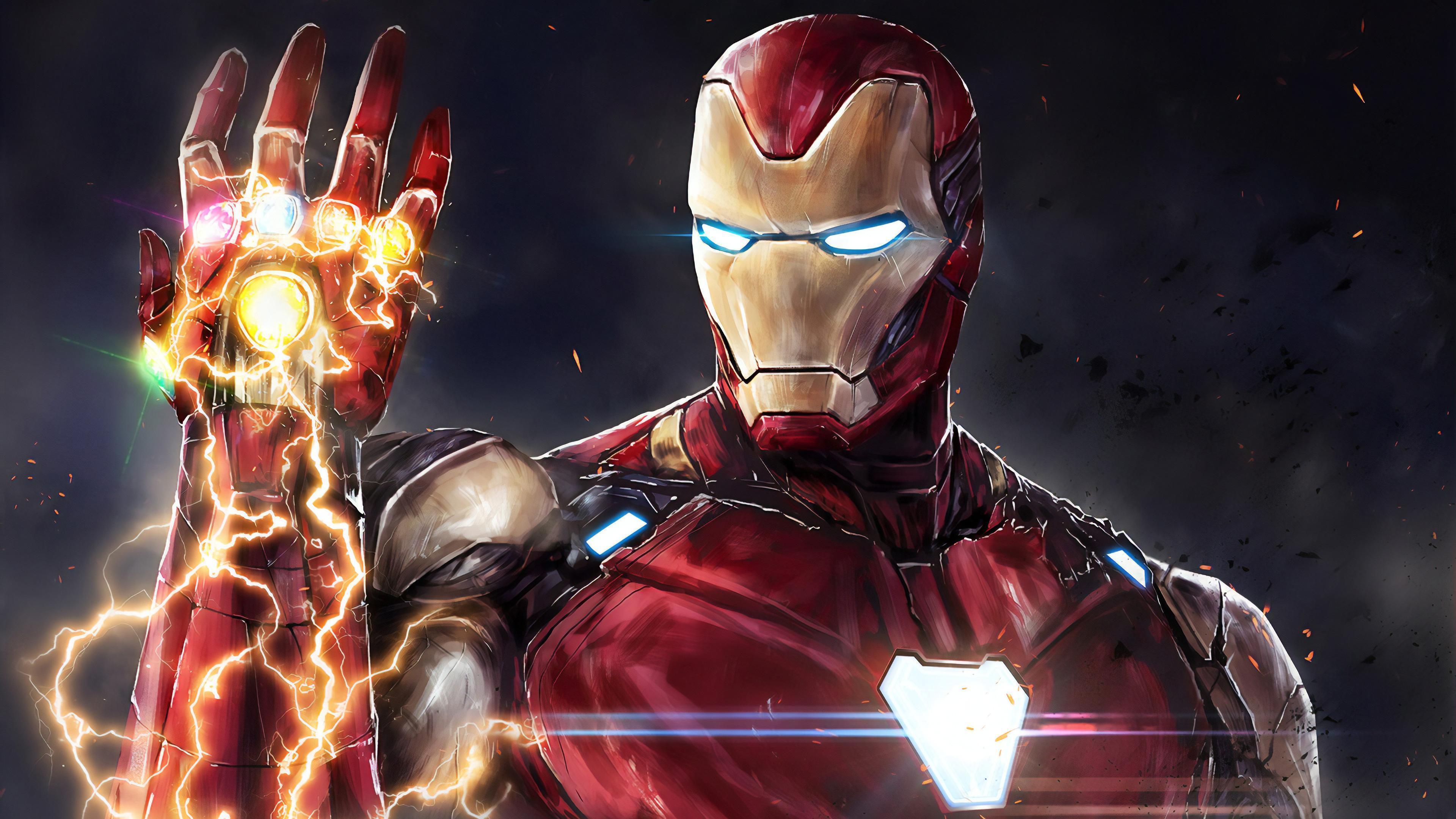HD wallpaper, Avengers Endgame, Iron Man, Infinity Stones, 4K
