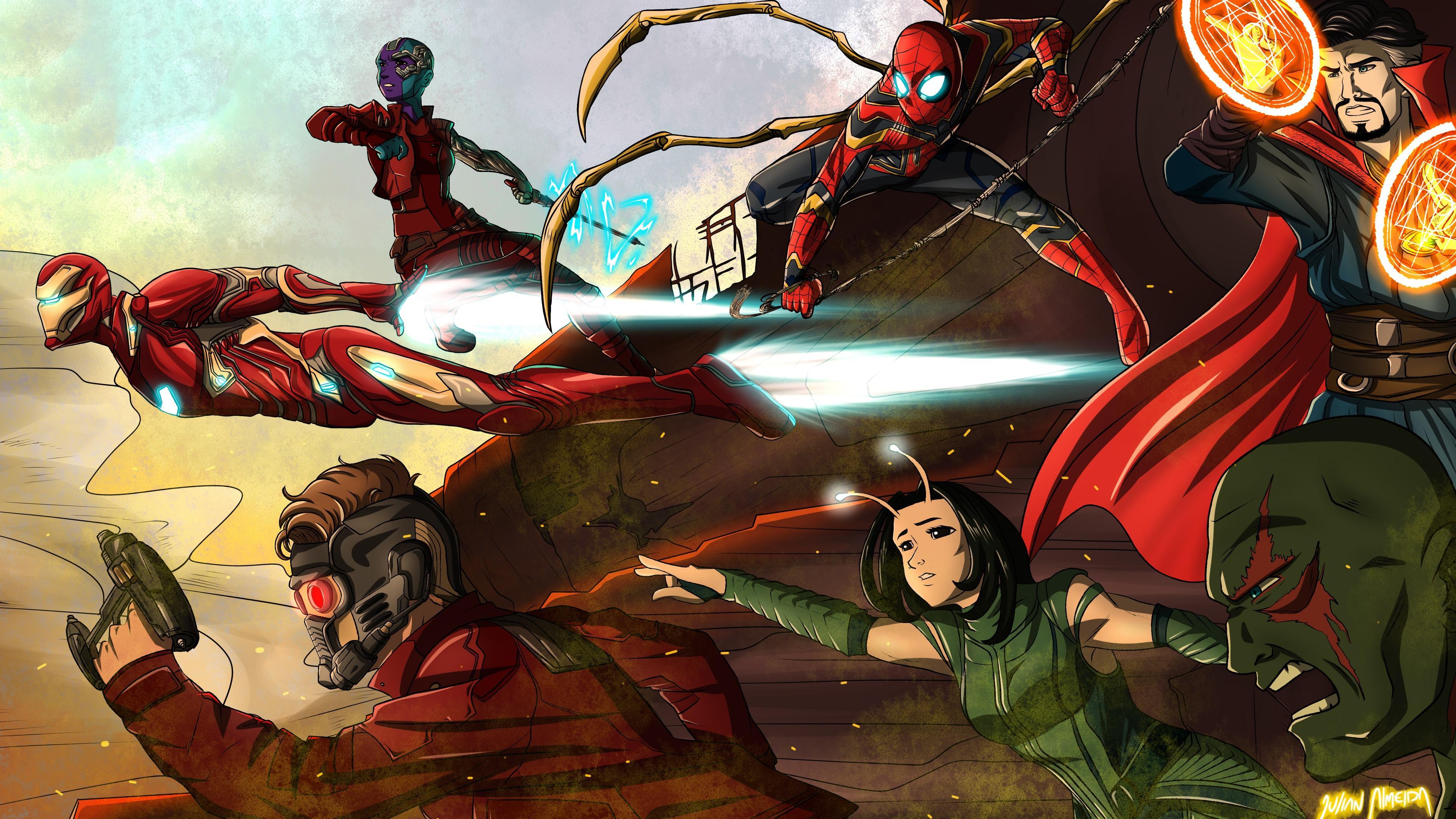 HD wallpaper, Avengers Infinity War Team 4K
