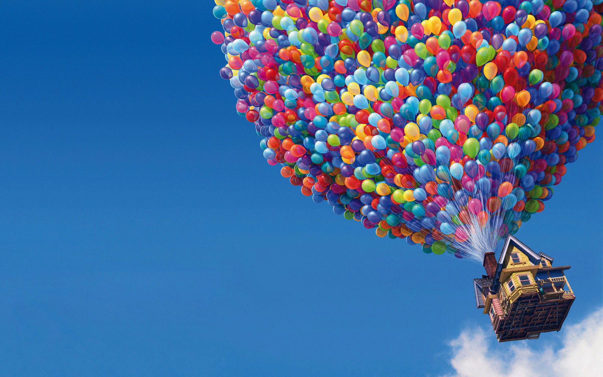 HD wallpaper, In, Movie, House, Up, Balloons