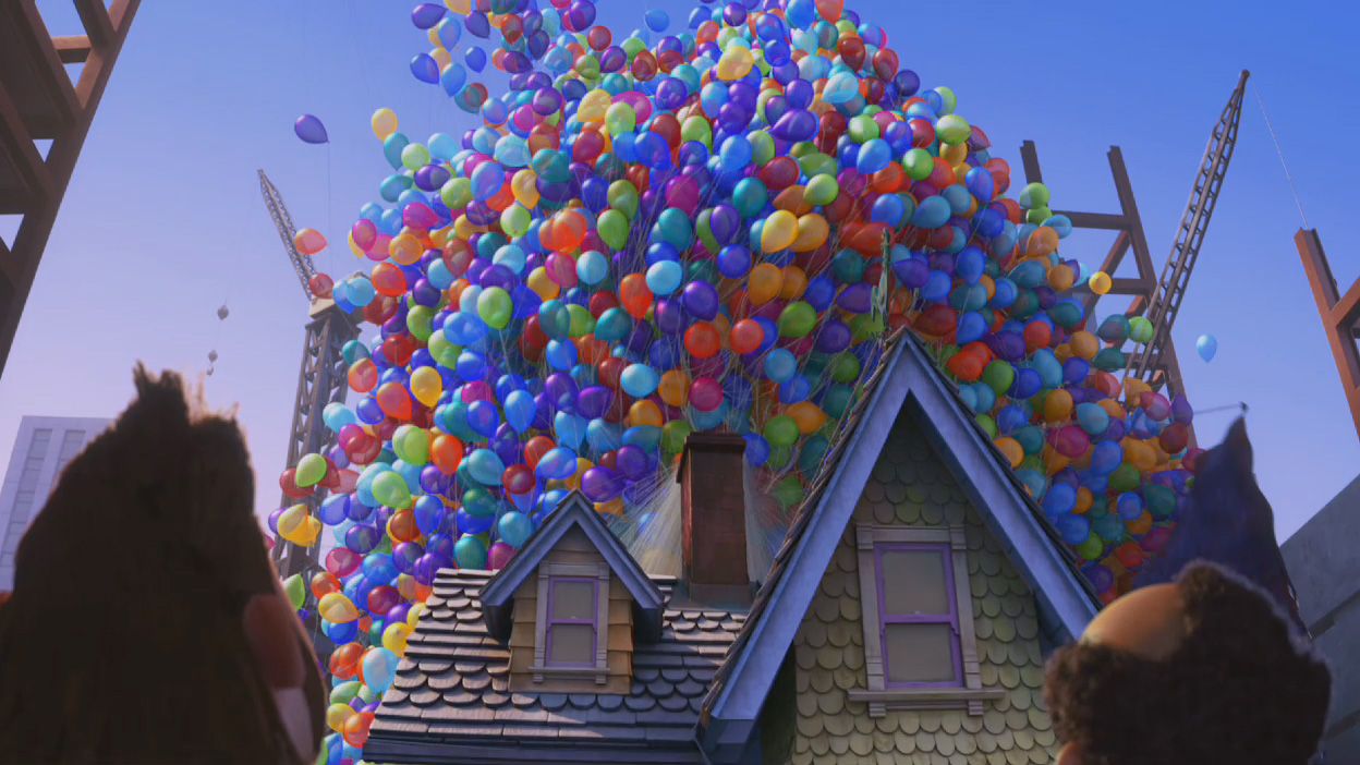 HD wallpaper, House, Balloons