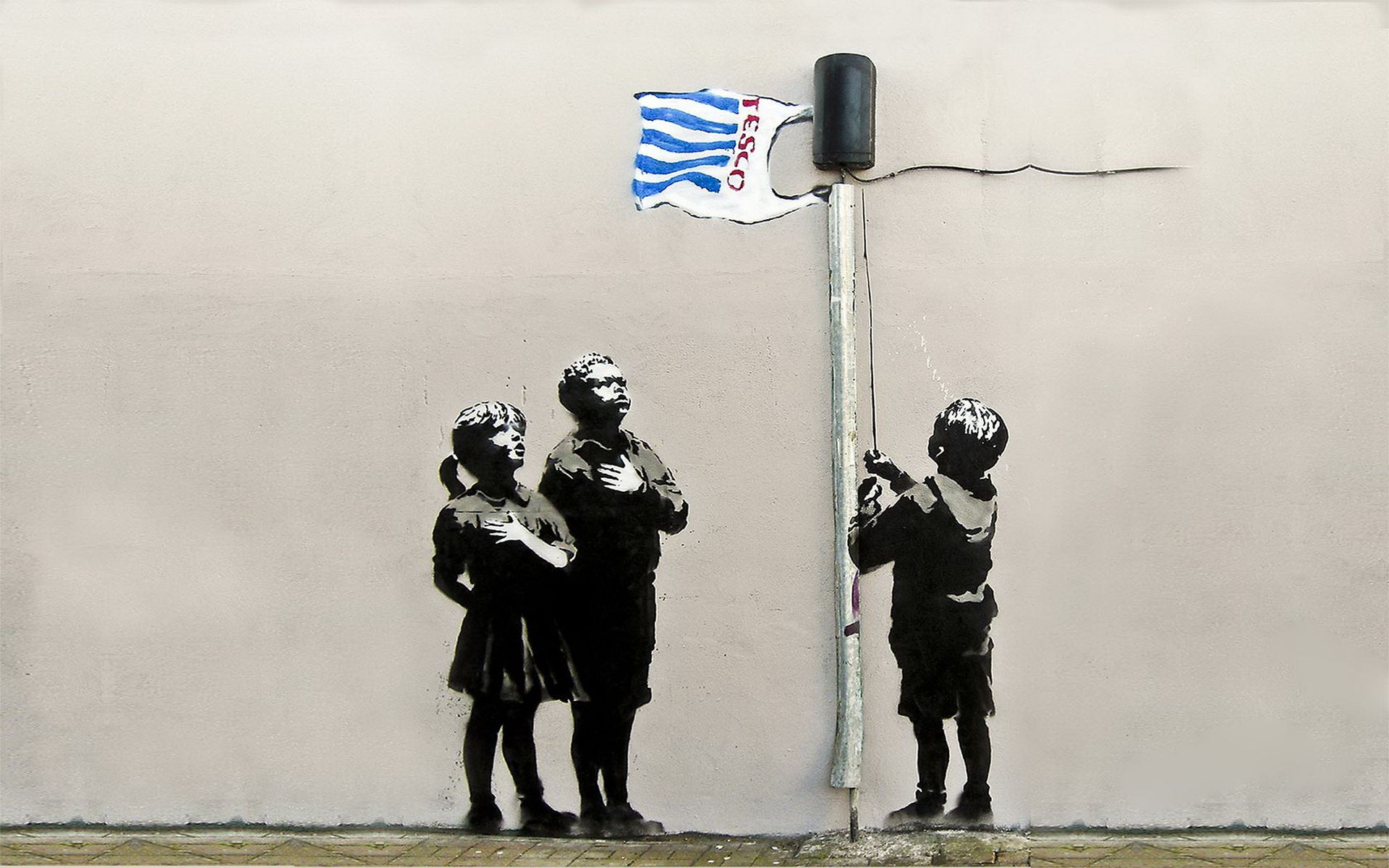 HD wallpaper, Banksy, Graffiti