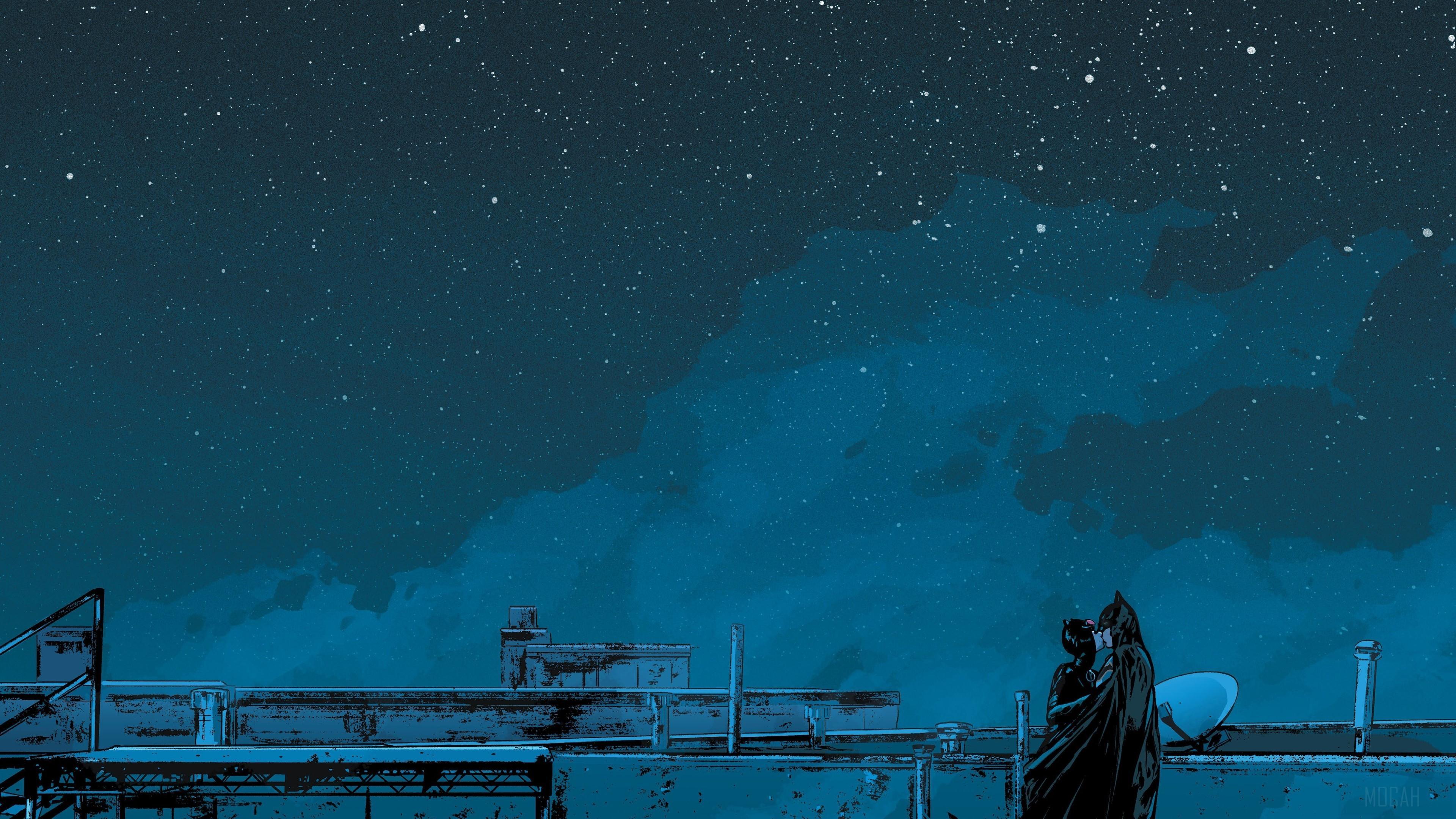 HD wallpaper, Batman And Catwoman Romance 4K