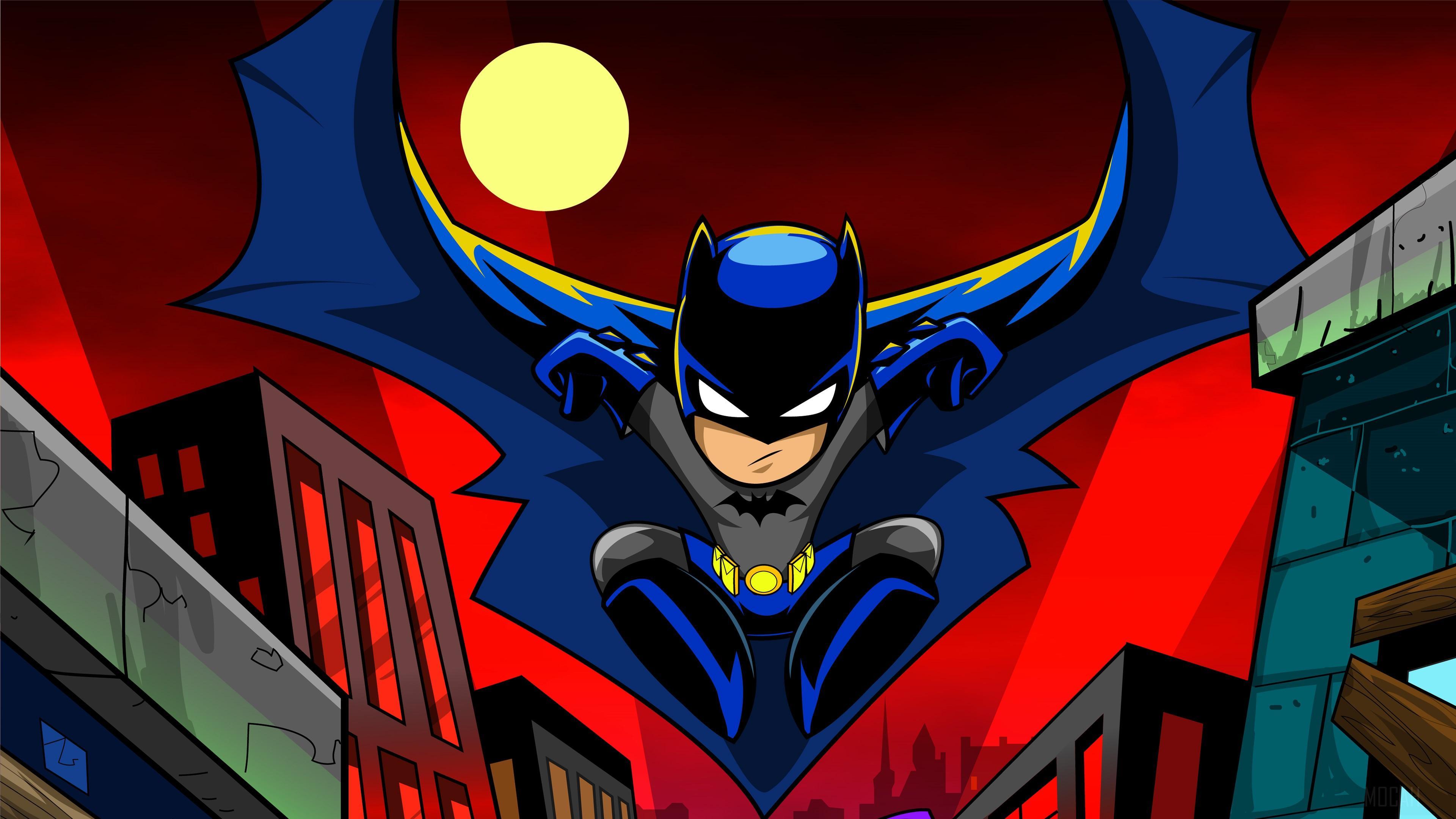 HD wallpaper, Batman Cartoon Art 4K