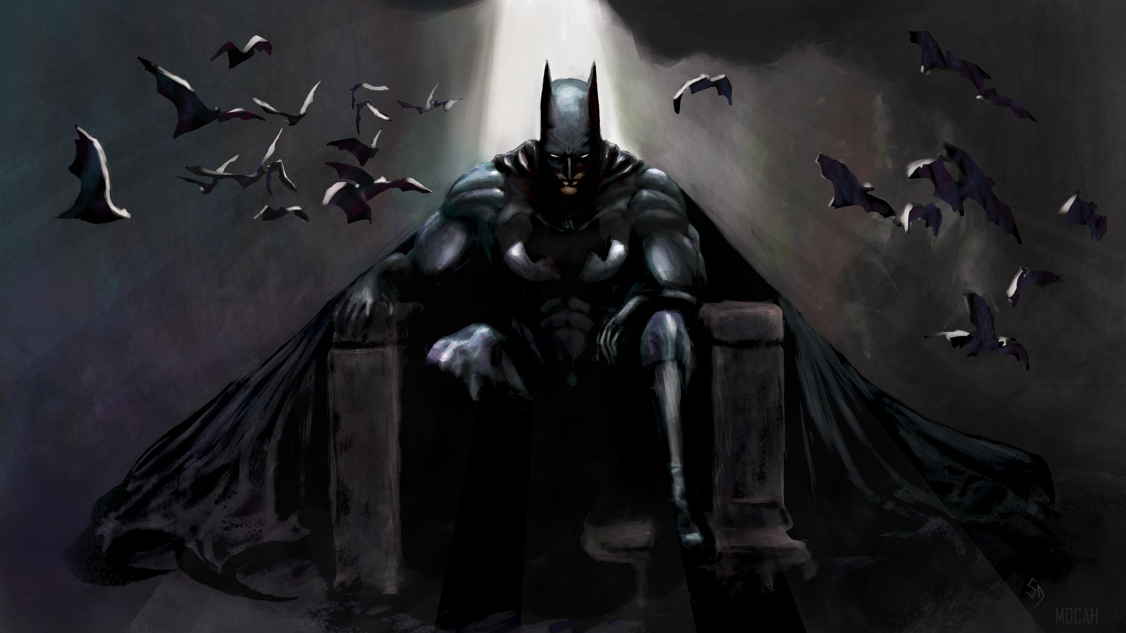 HD wallpaper, Batman Gothic Contemplation 4K
