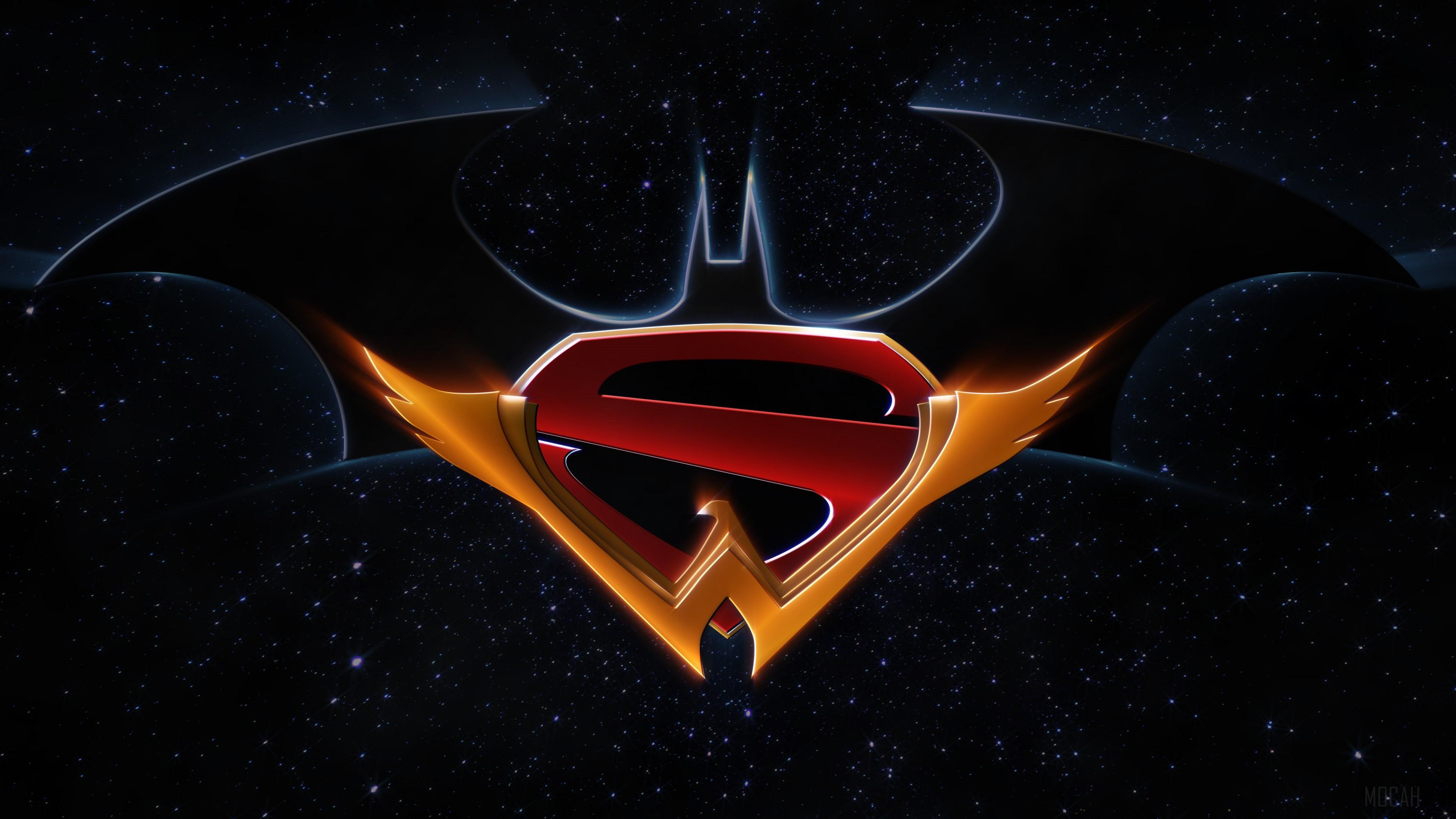 HD wallpaper, Batman Superman Wonder Woman Trinity Logo 4K