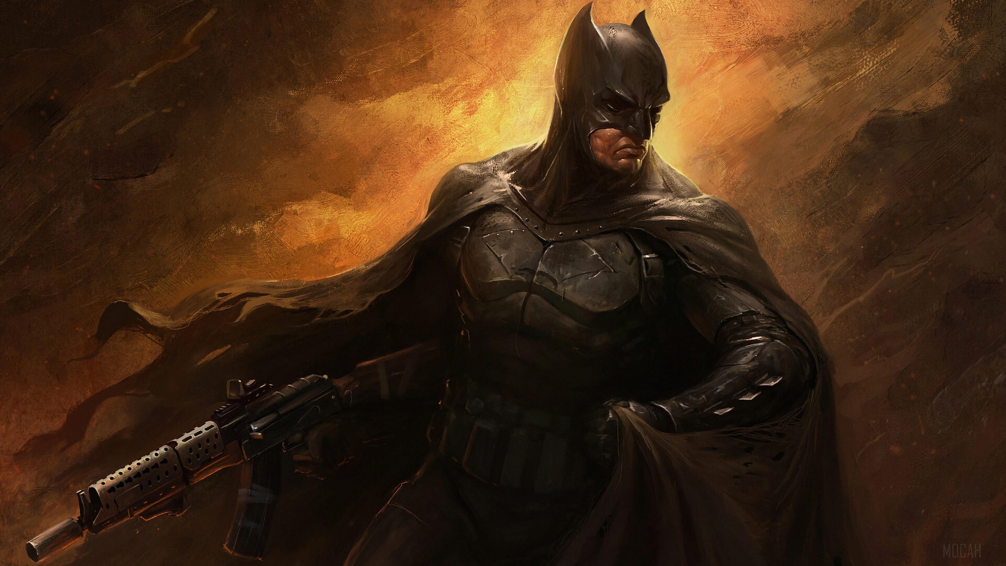 HD wallpaper, Batman With Gun 4K