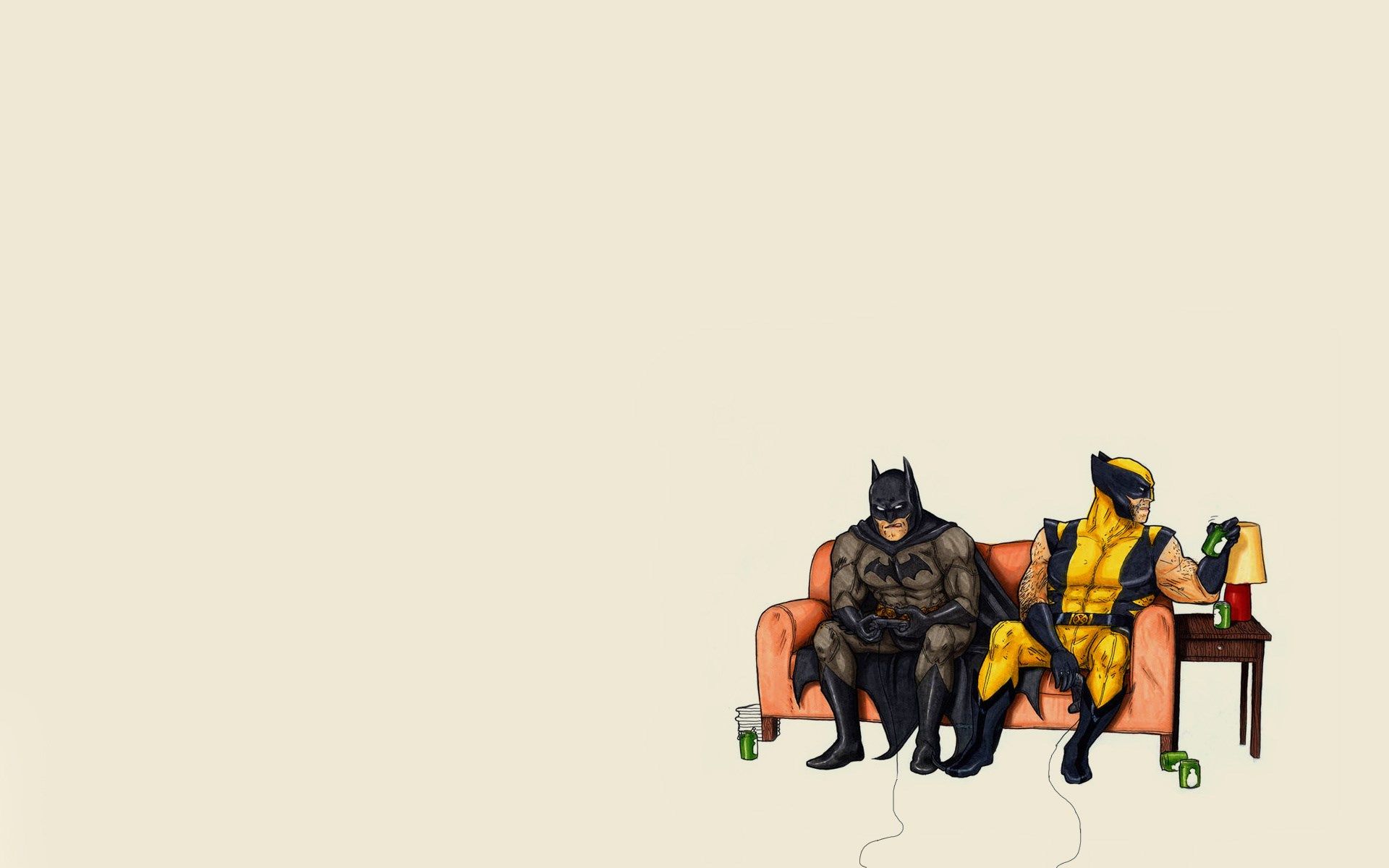 HD wallpaper, Wolverine, Art, Batman, Funny, Minimalism