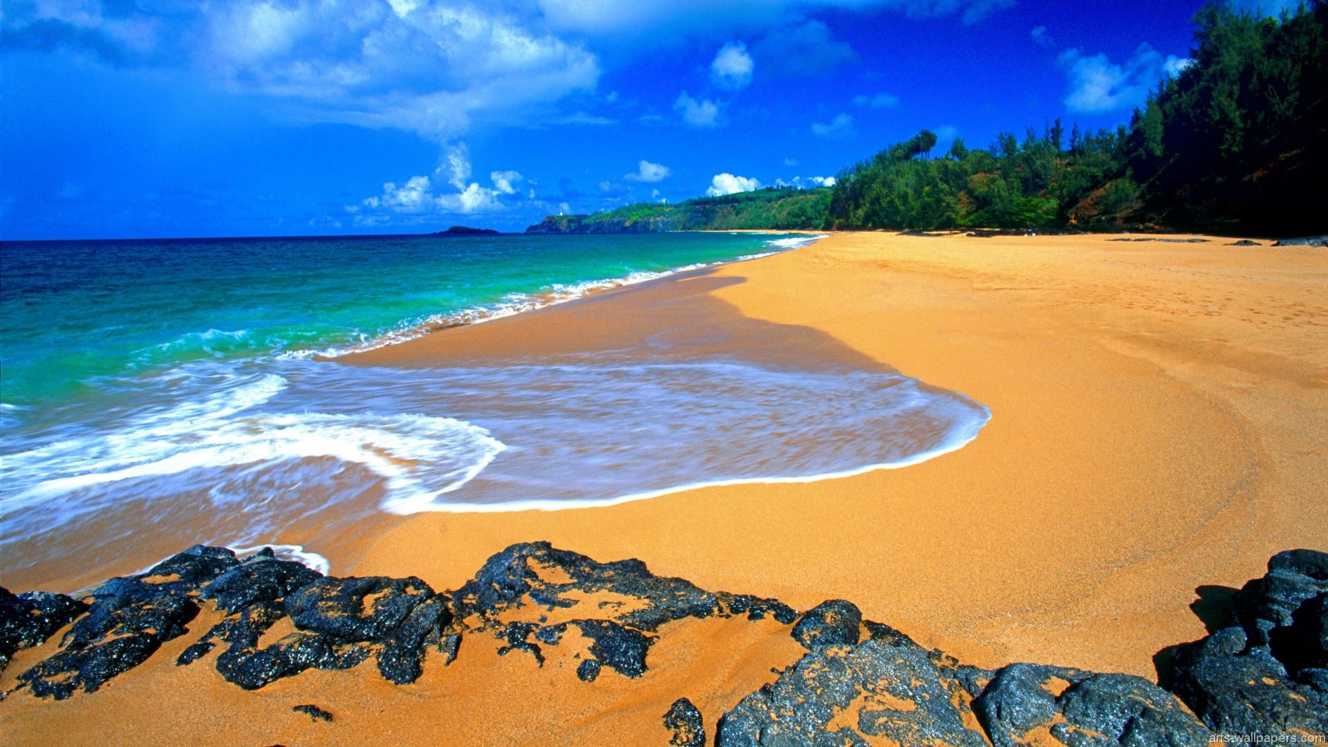 HD wallpaper, Beach, Hawaii, Waves