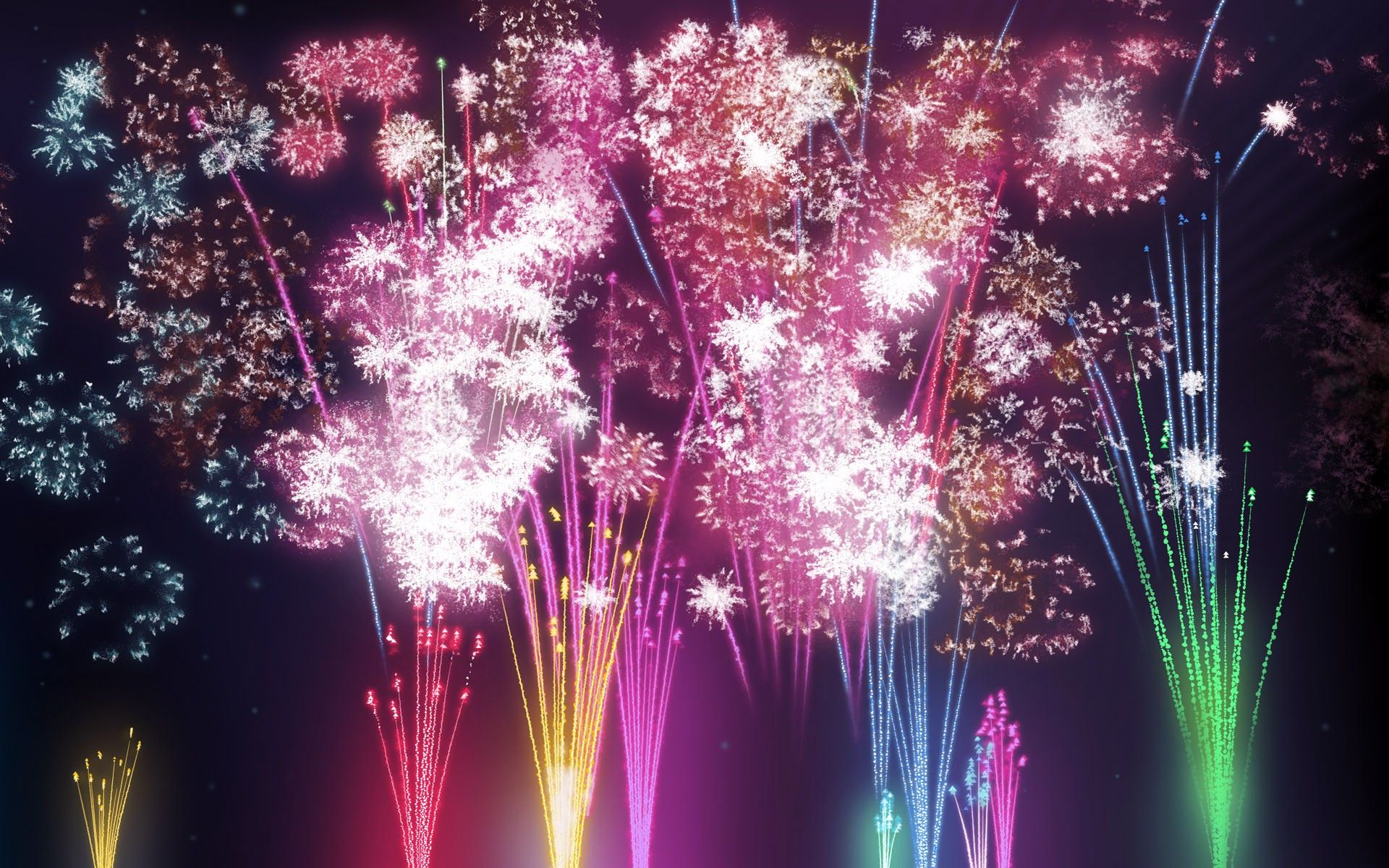 HD wallpaper, Fireworks, Beautiful