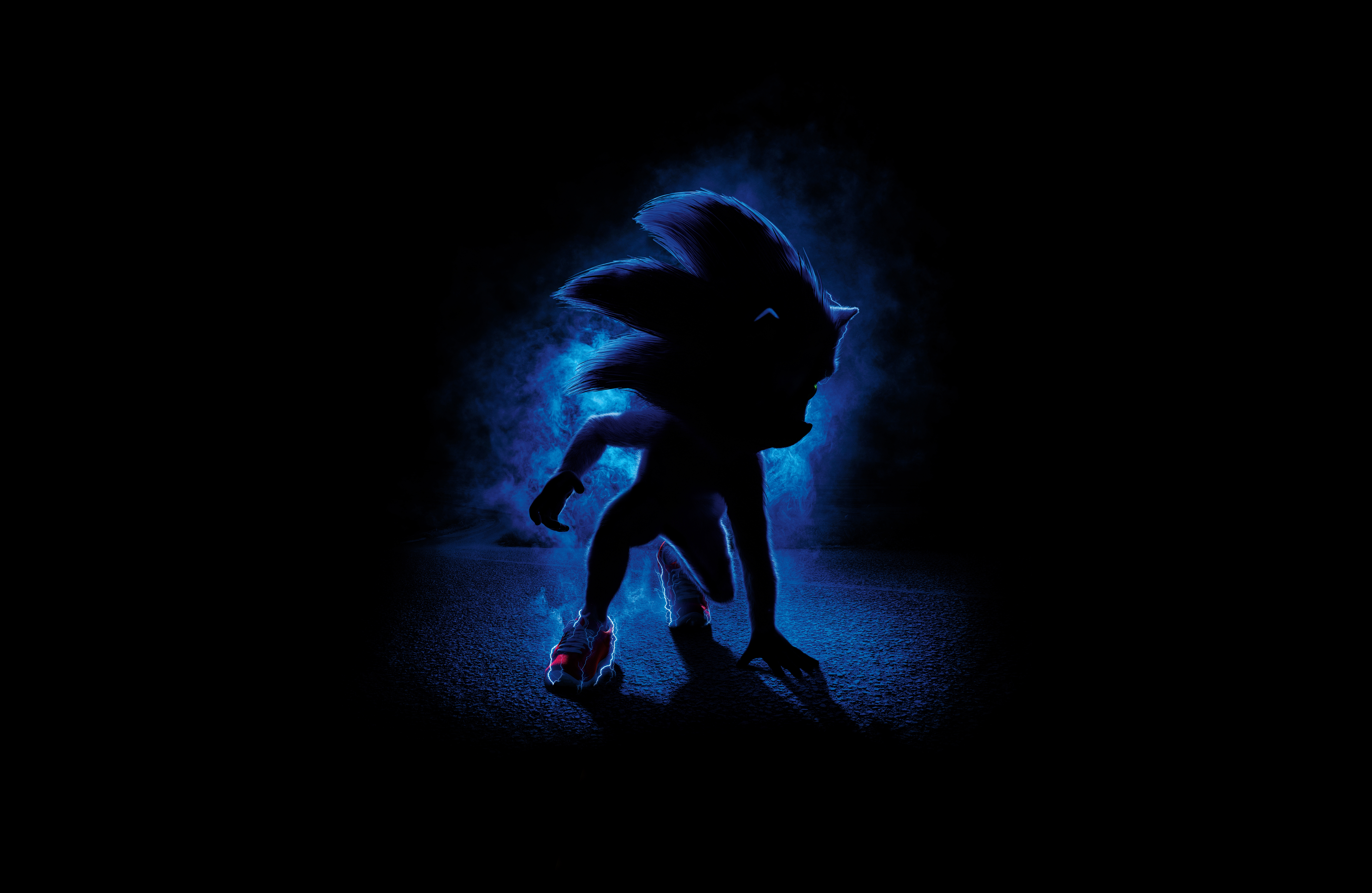 HD wallpaper, 8K, Sonic The Hedgehog, 5K, Black Background