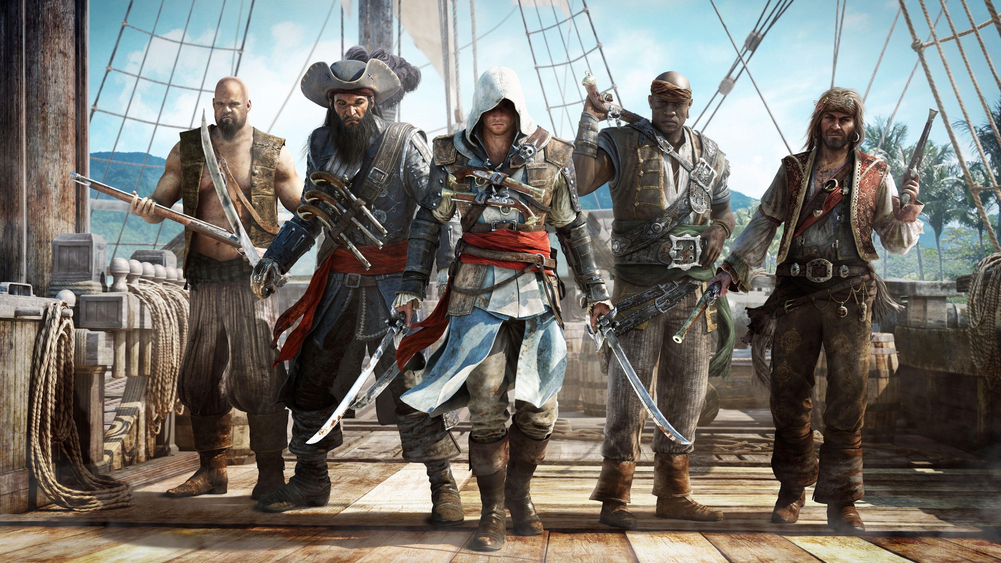 HD wallpaper, Assassins Creed, Black Flag, Pirates 4K