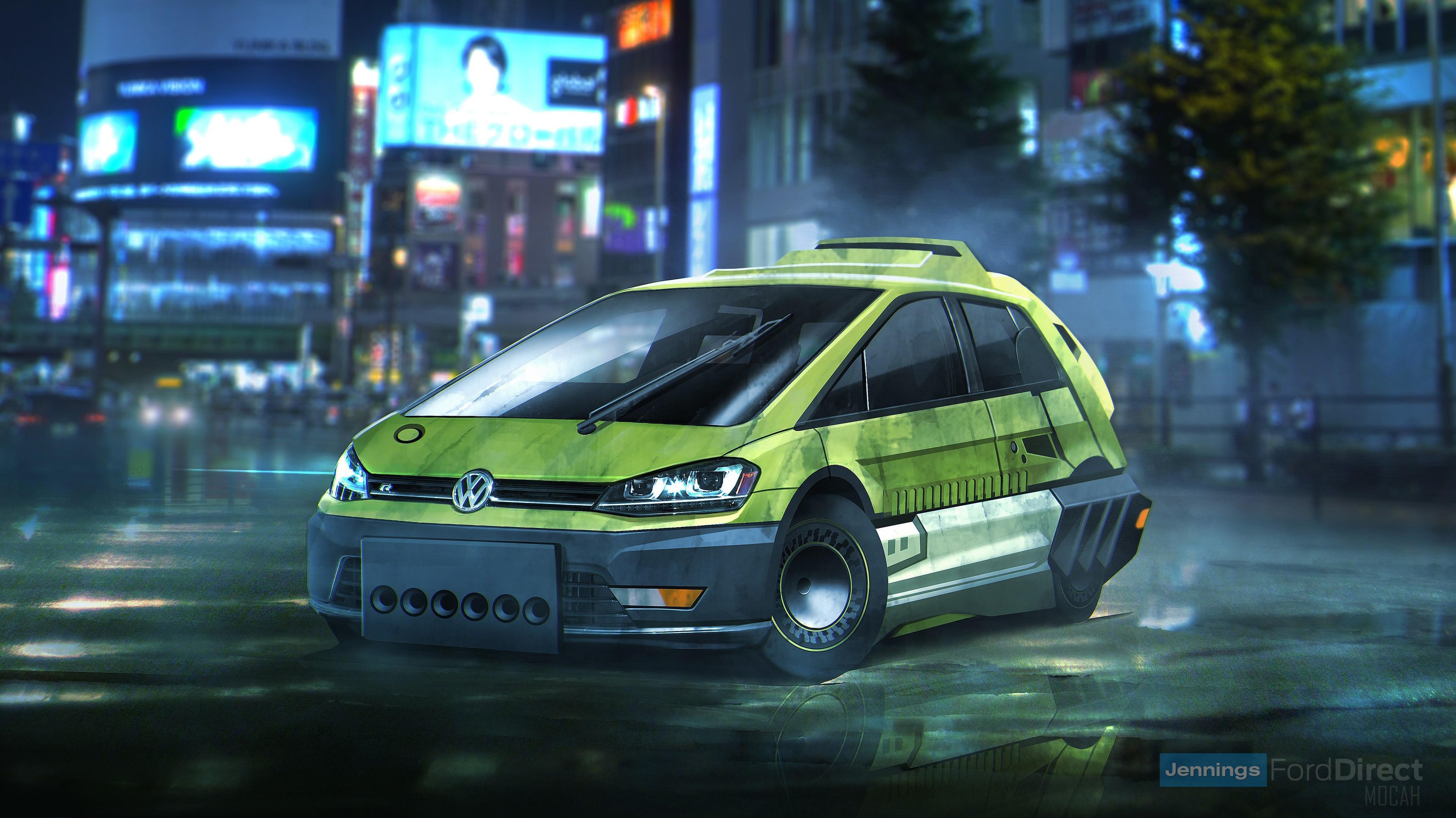 HD wallpaper, Blade Runner Volkswagen Golf Hatchback 4K