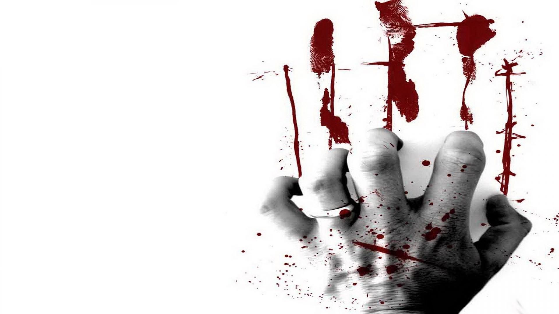 HD wallpaper, Background, Bloody, Hand, White