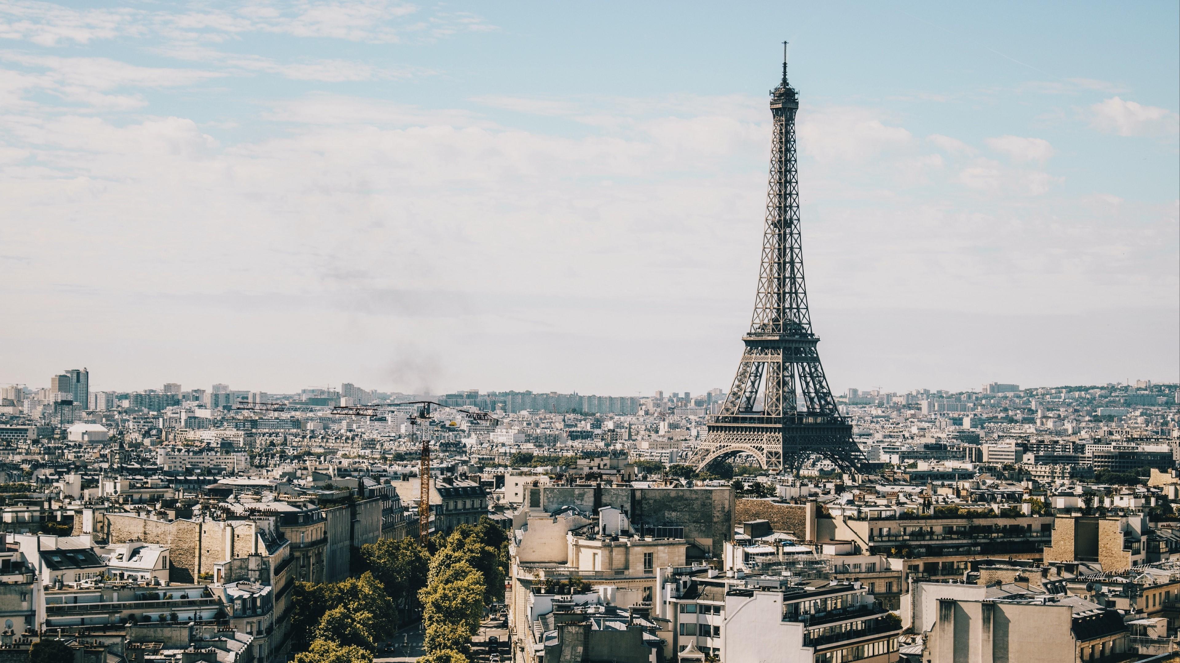 HD wallpaper, Paris, Buildings 4K, Eiffel Tower