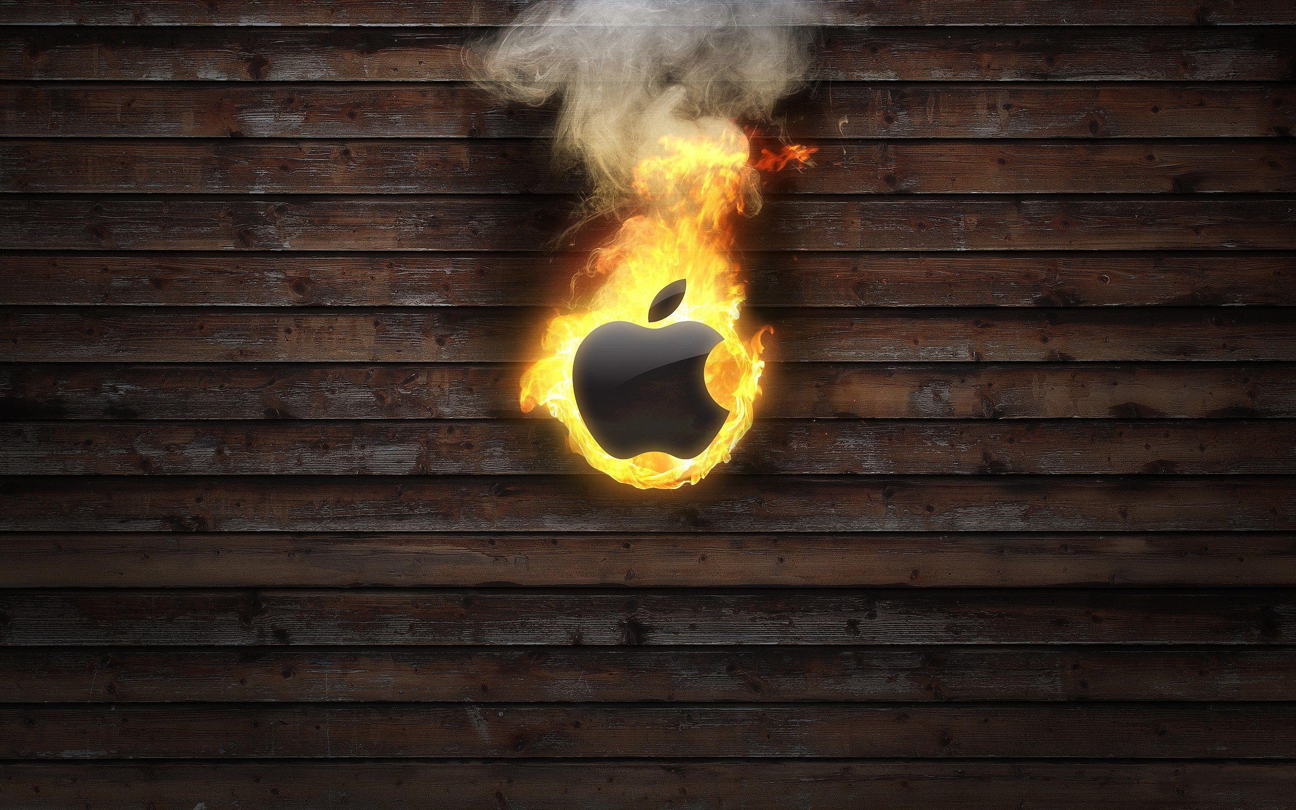 HD wallpaper, Burning, Apple