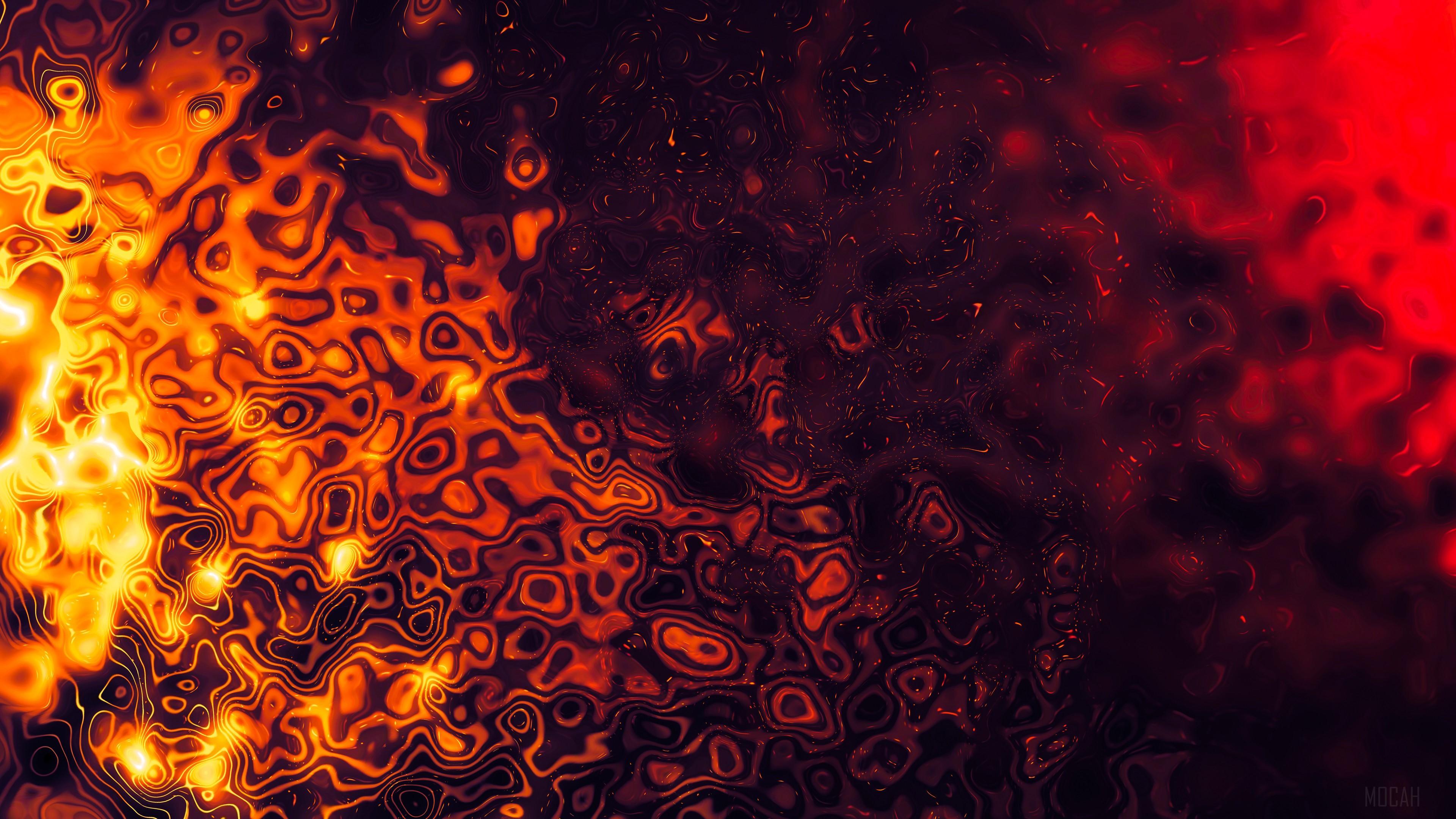 HD wallpaper, Burning Colours Abstract 4K
