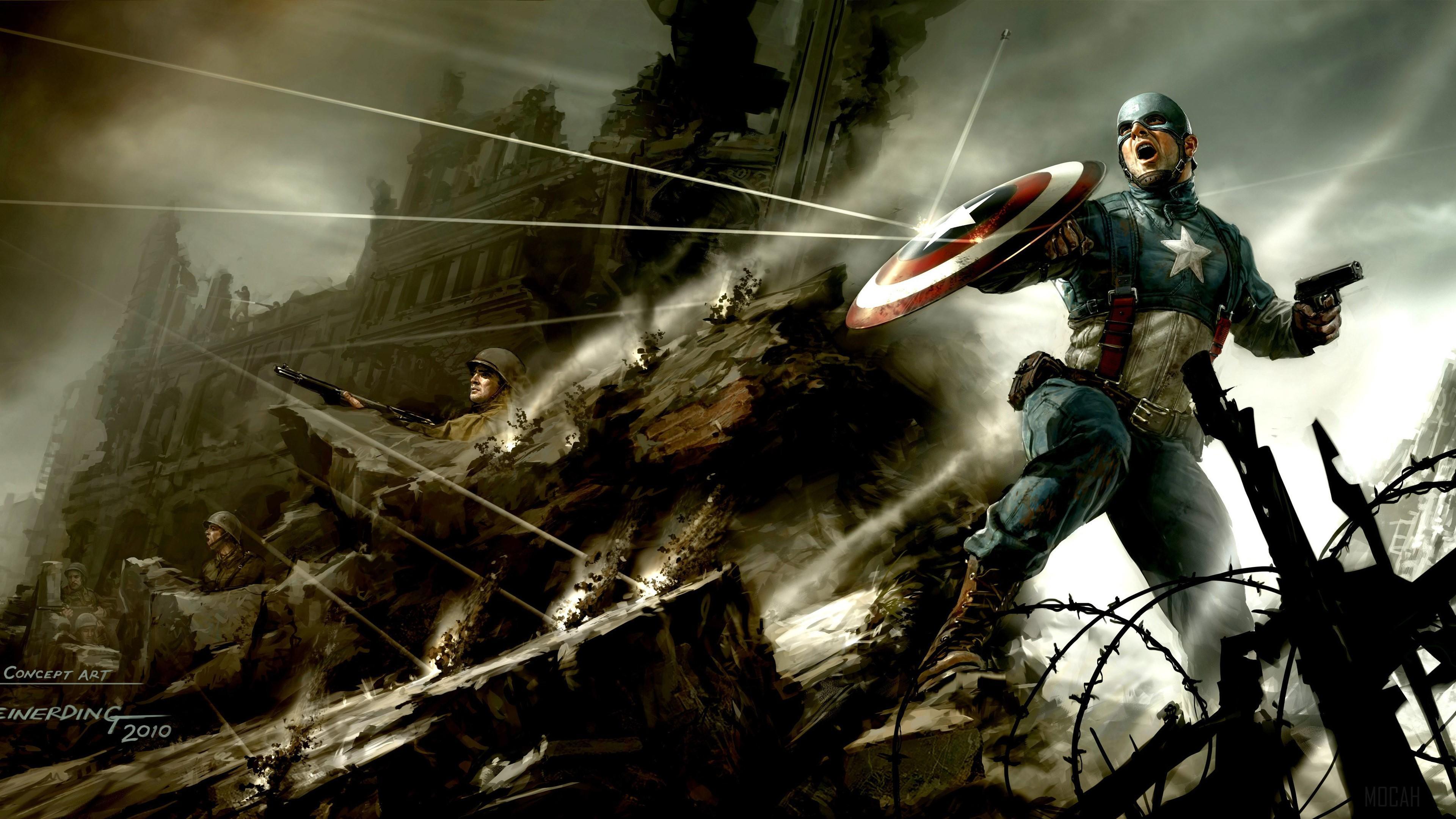 HD wallpaper, Captain America The First Avenger Artwork 4K