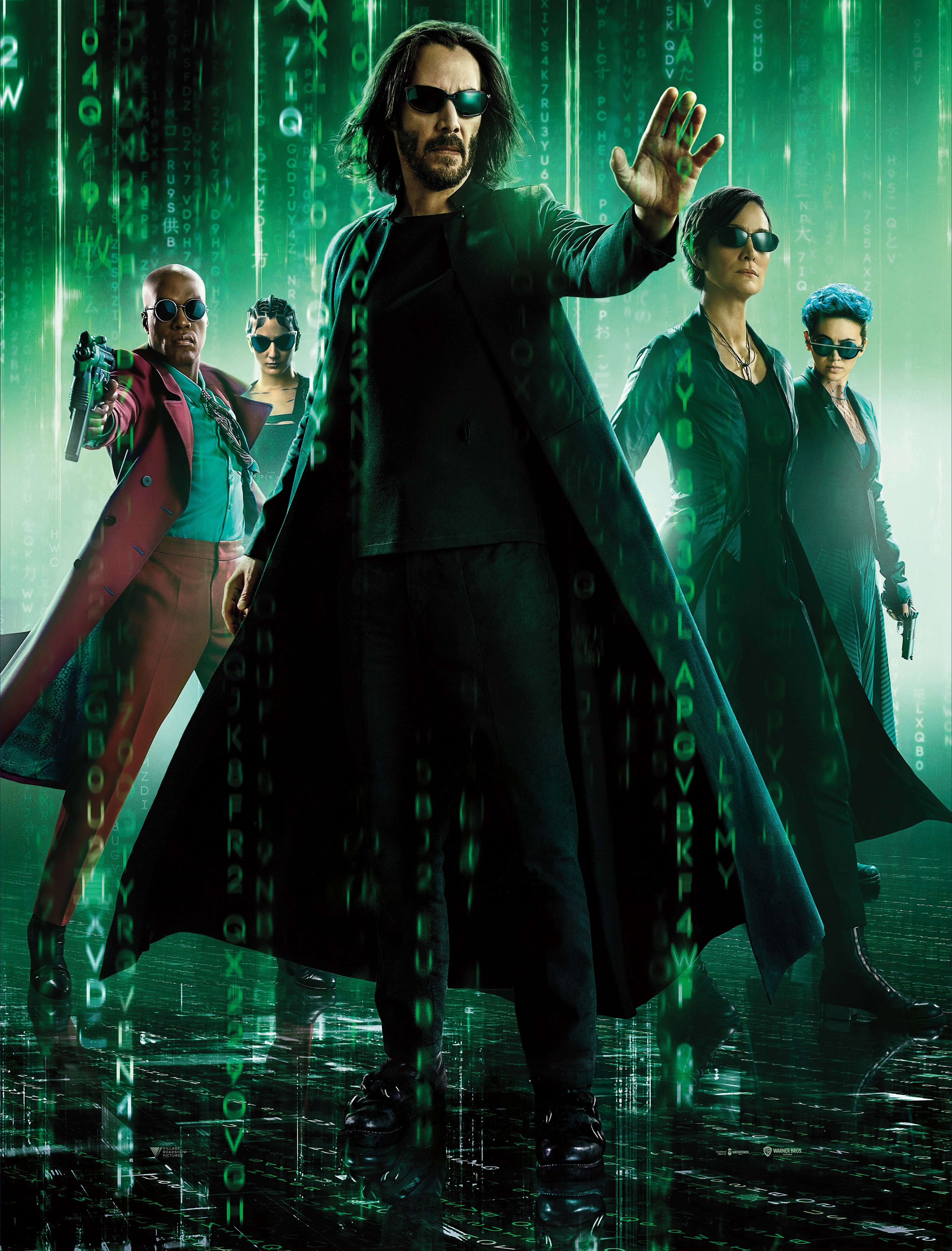 HD wallpaper, 2021 Movies, Movie Poster, The Matrix Resurrections, Trinity, Jessica Henwick, Keanu Reeves, Neo, Carrie Anne Moss