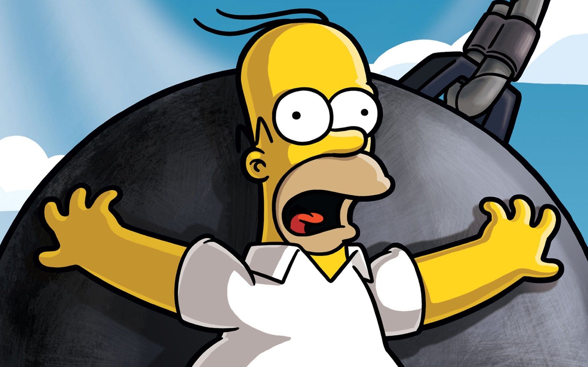 HD wallpaper, Cartoon, Homer, Simpsons, The