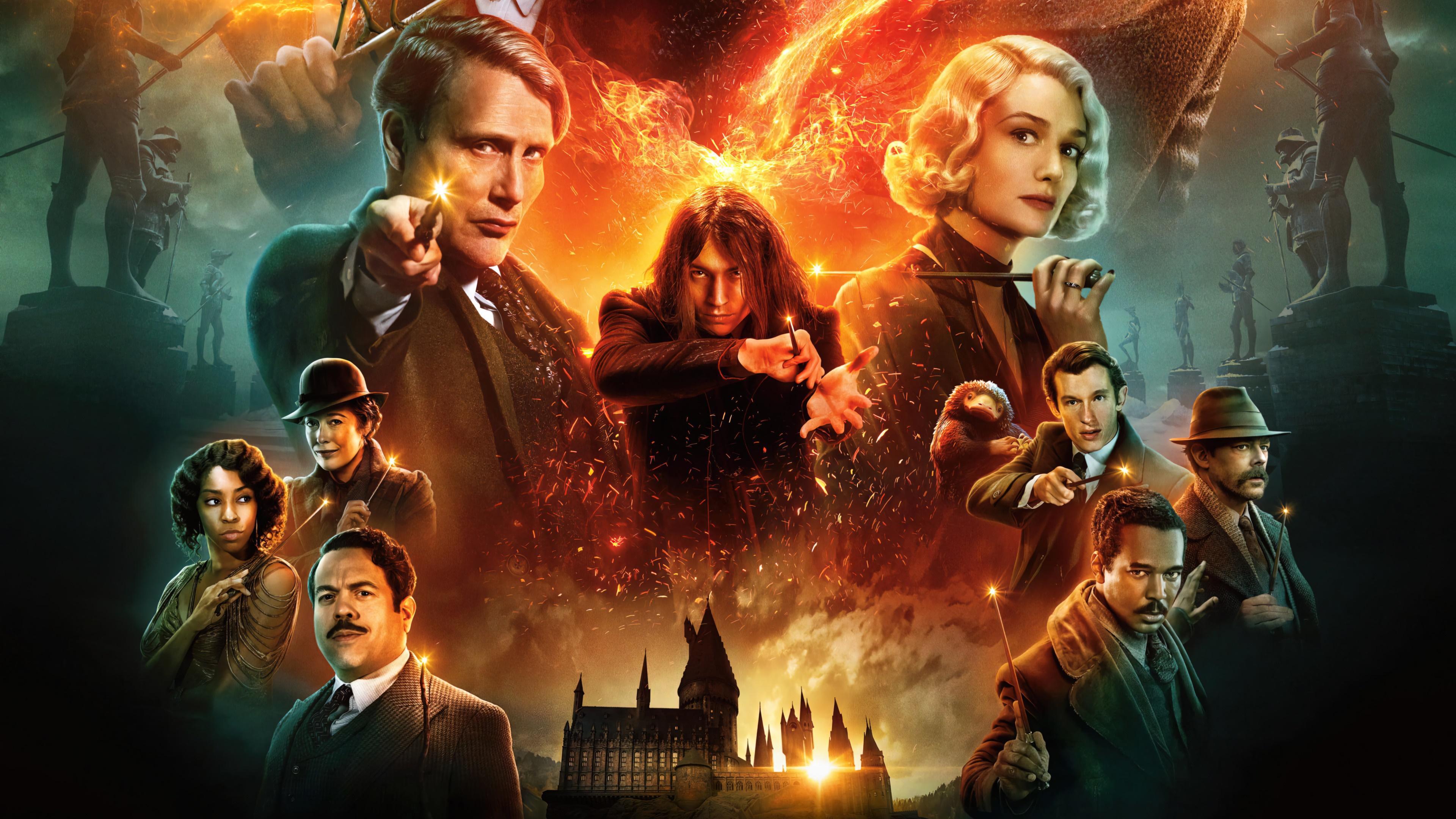 HD wallpaper, 4K, Cast, The Secrets Of Dumbledore, Fantastic Beasts 3, Poster