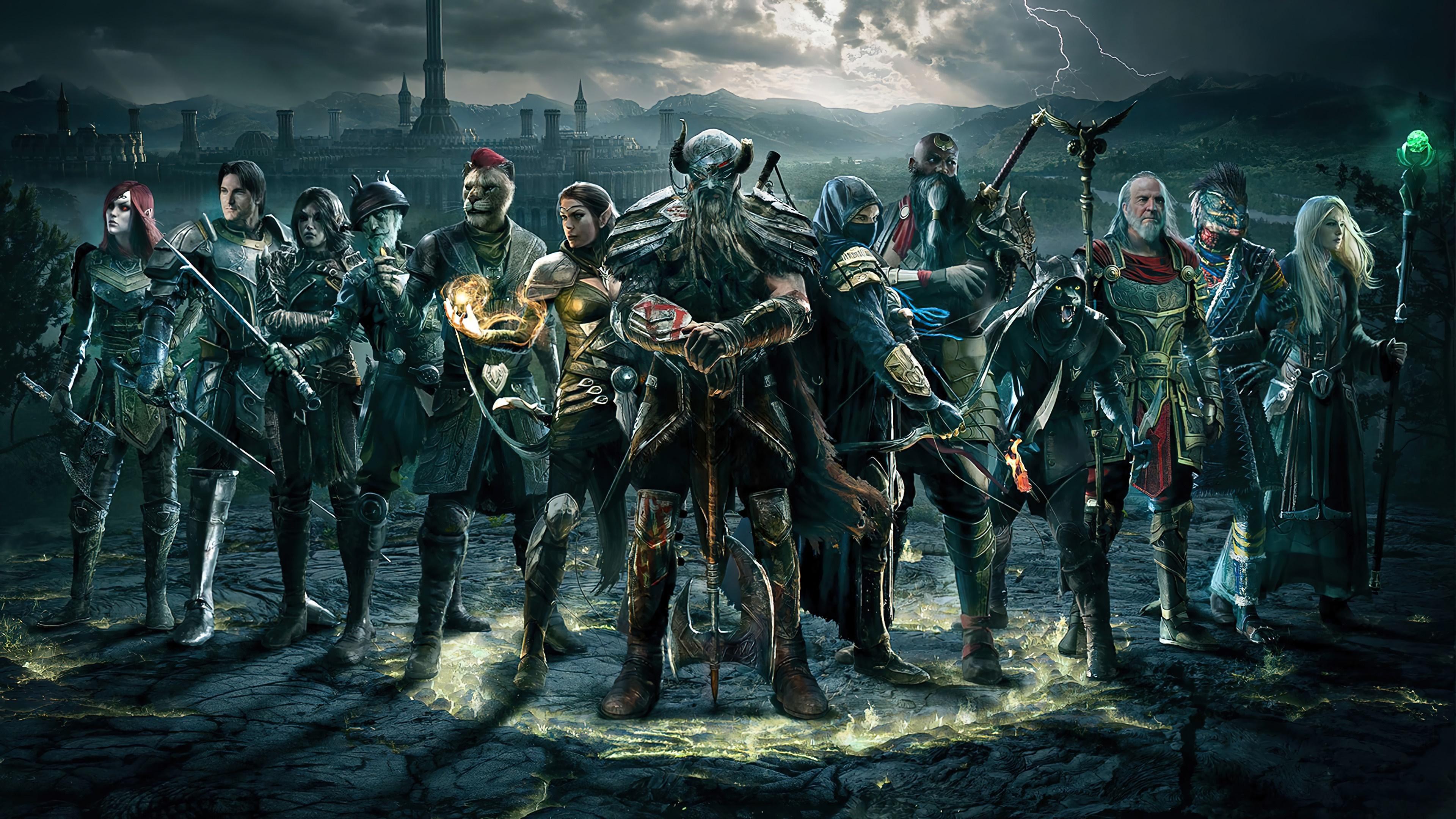 HD wallpaper, The Elder Scrolls Online, 4K, Characters