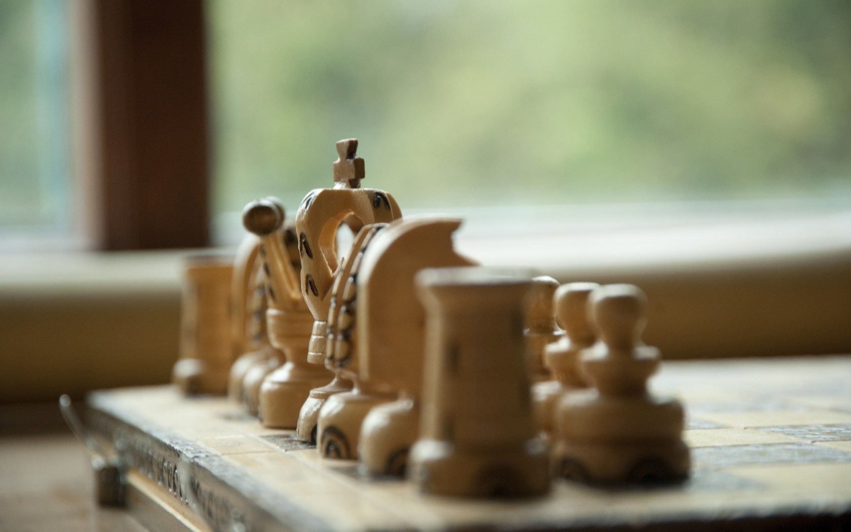 HD wallpaper, Game, Chess, Pieces, Wood