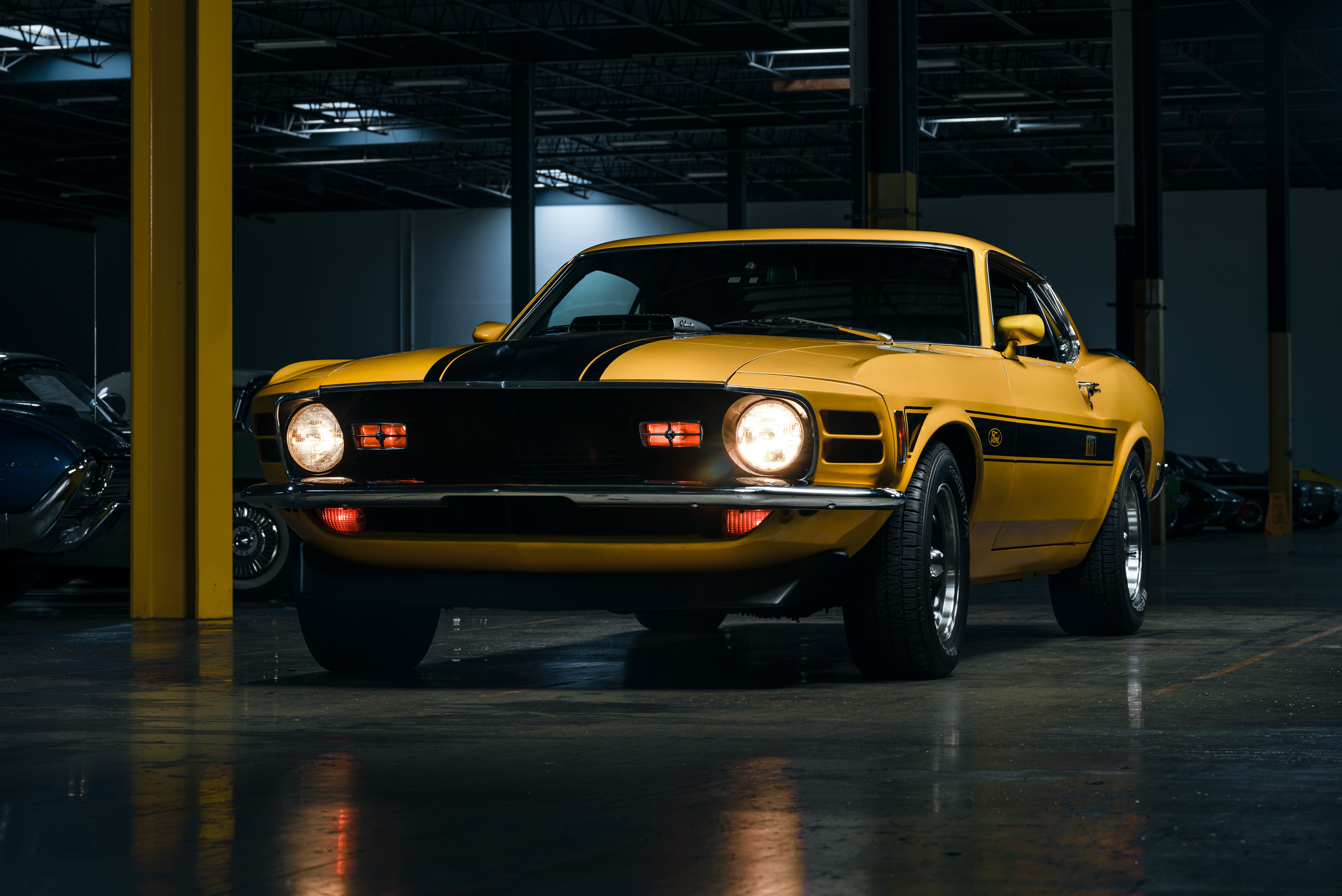 HD wallpaper, Classic Cars, 8K, Ford Mustang Mach 1, 5K, Muscle Cars