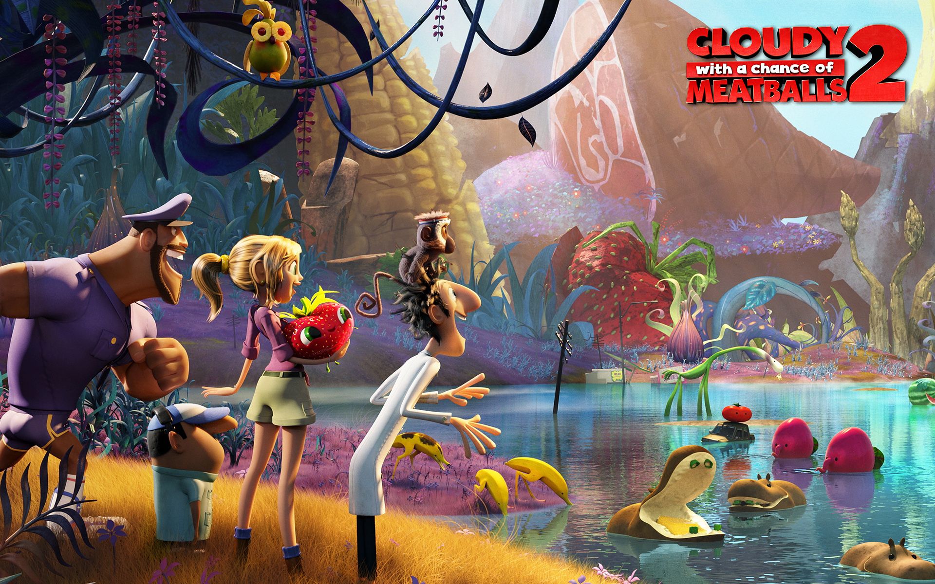 HD wallpaper, With, Of, Cloudy, 2, A, Chance, Meatballs