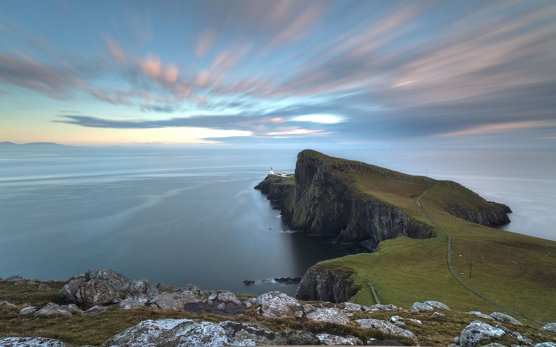 HD wallpaper, Coast, Scotland, Lighthouse