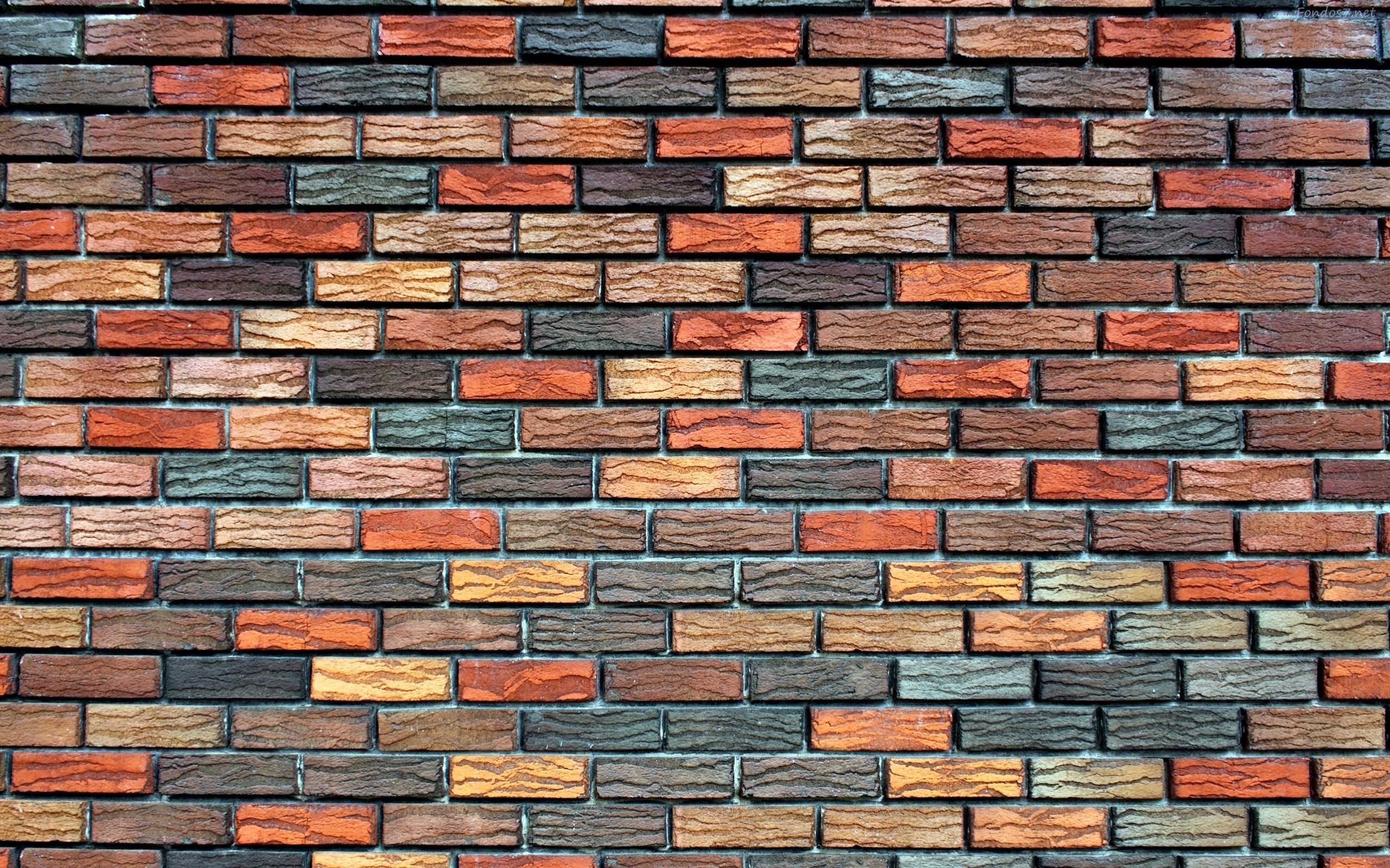 HD wallpaper, Wall, Colored, Bricks
