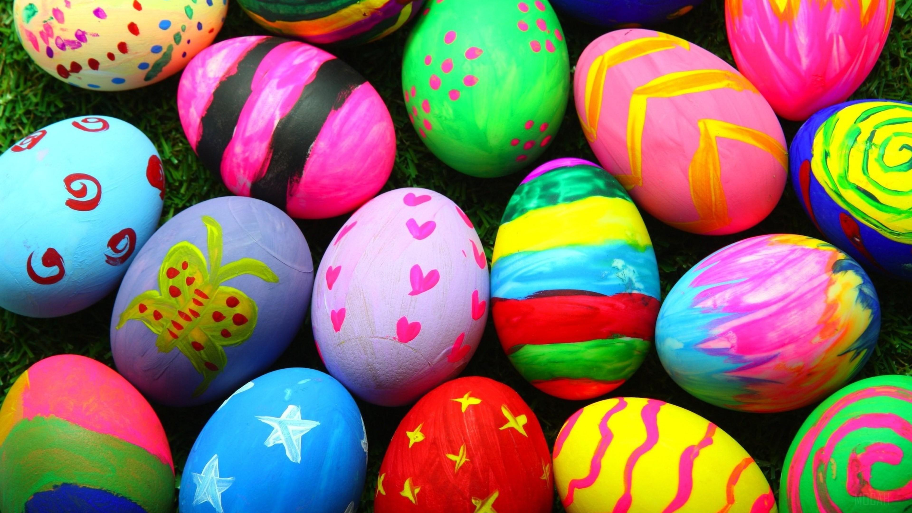HD wallpaper, Colorful Easter Eggs 4K