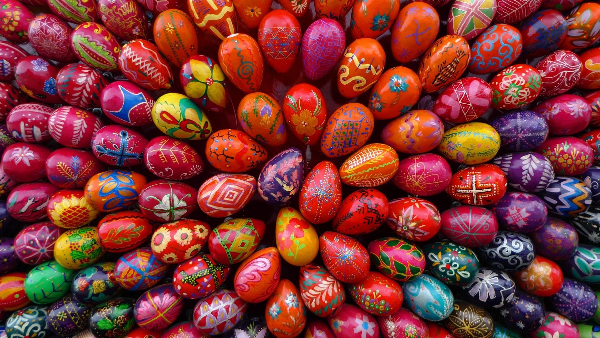HD wallpaper, Colorful, Easter, Eggs
