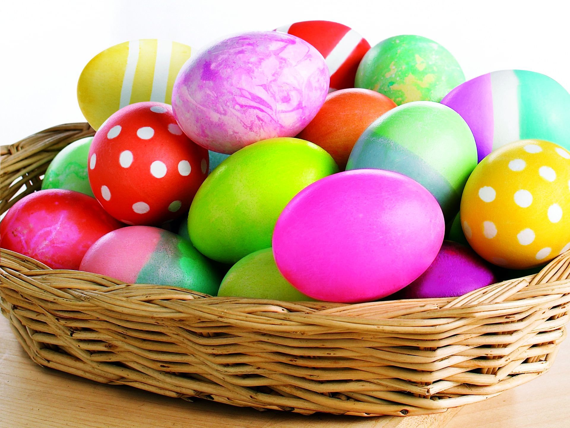 HD wallpaper, Colorful, Eggs, Easter