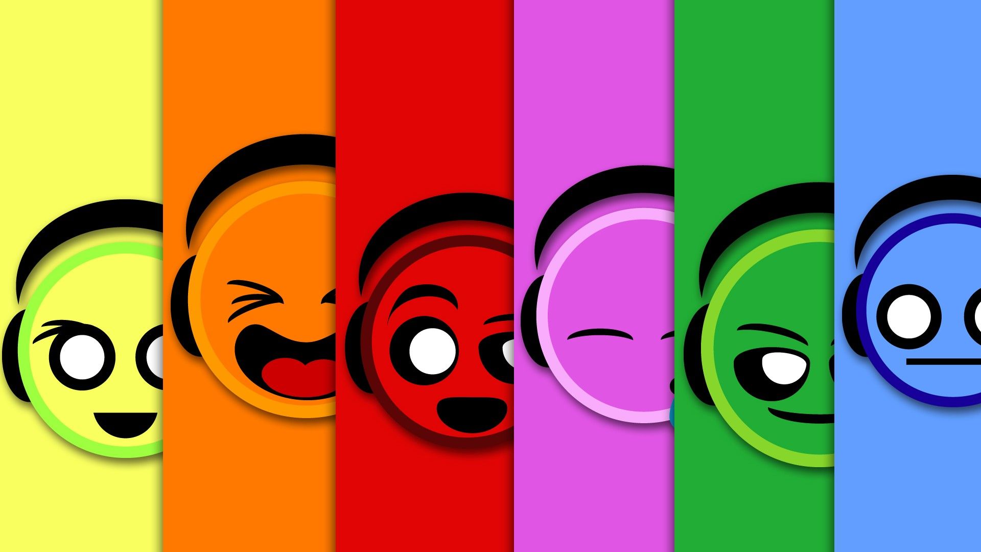 HD wallpaper, Colorful, Faces, Smiley