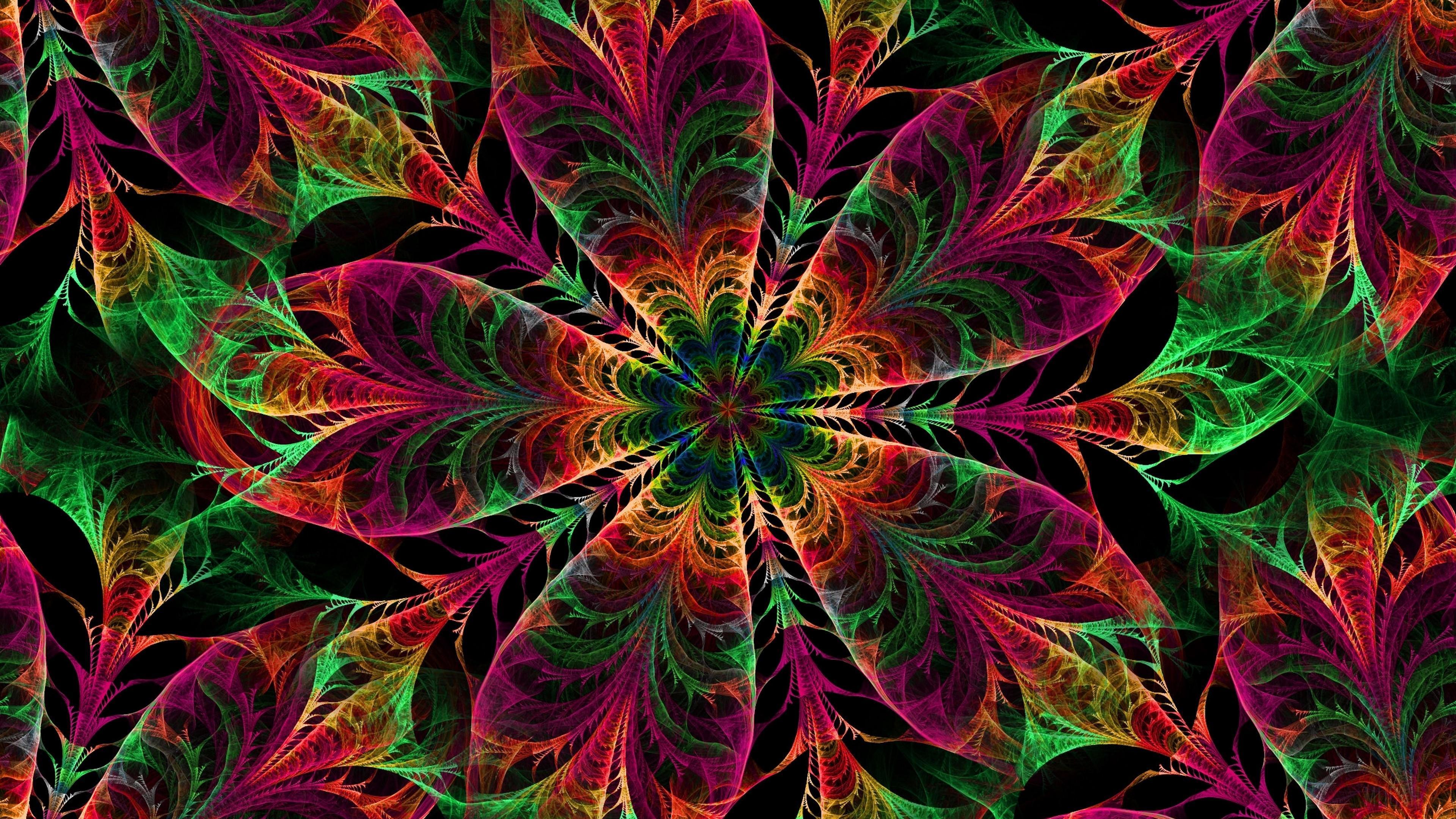 HD wallpaper, Colors 4K, Patterns, Kaleidoscope
