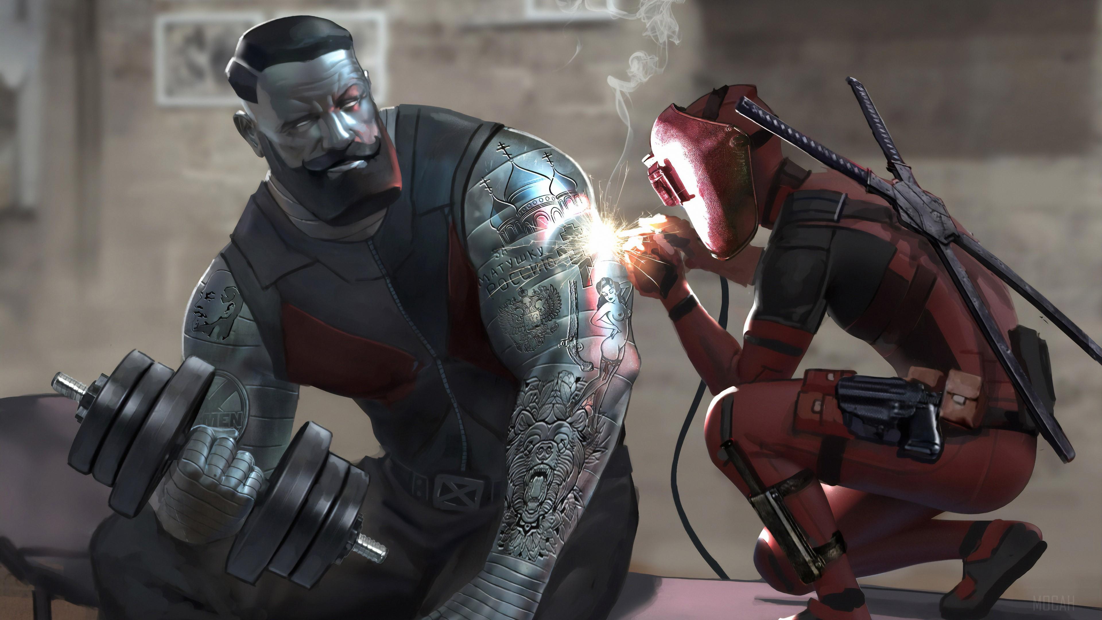 HD wallpaper, Colossus Deadpool Decided To Help Him 4K