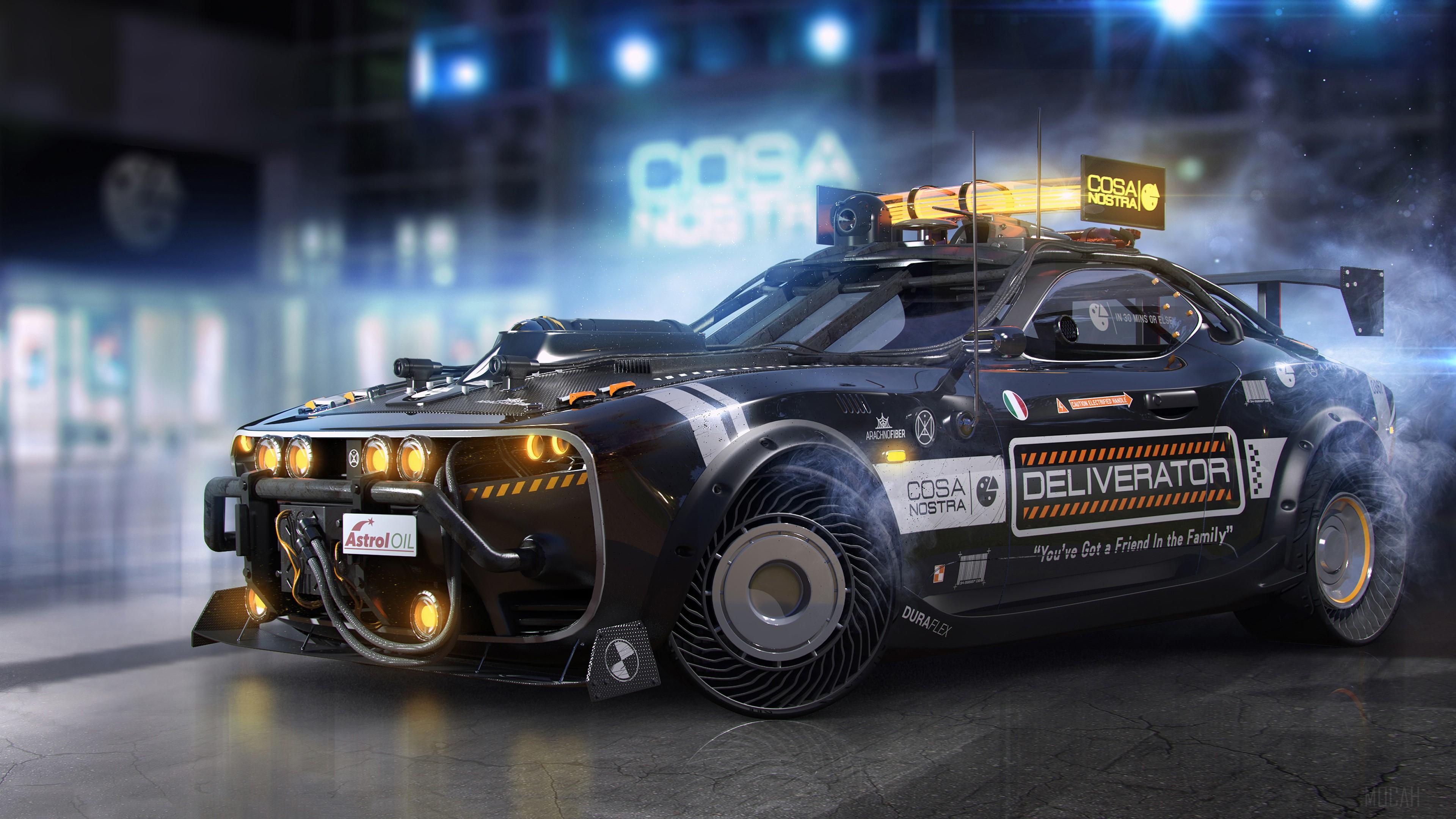 HD wallpaper, Cosa Nostra Pizza Delivery Vehicle 4K