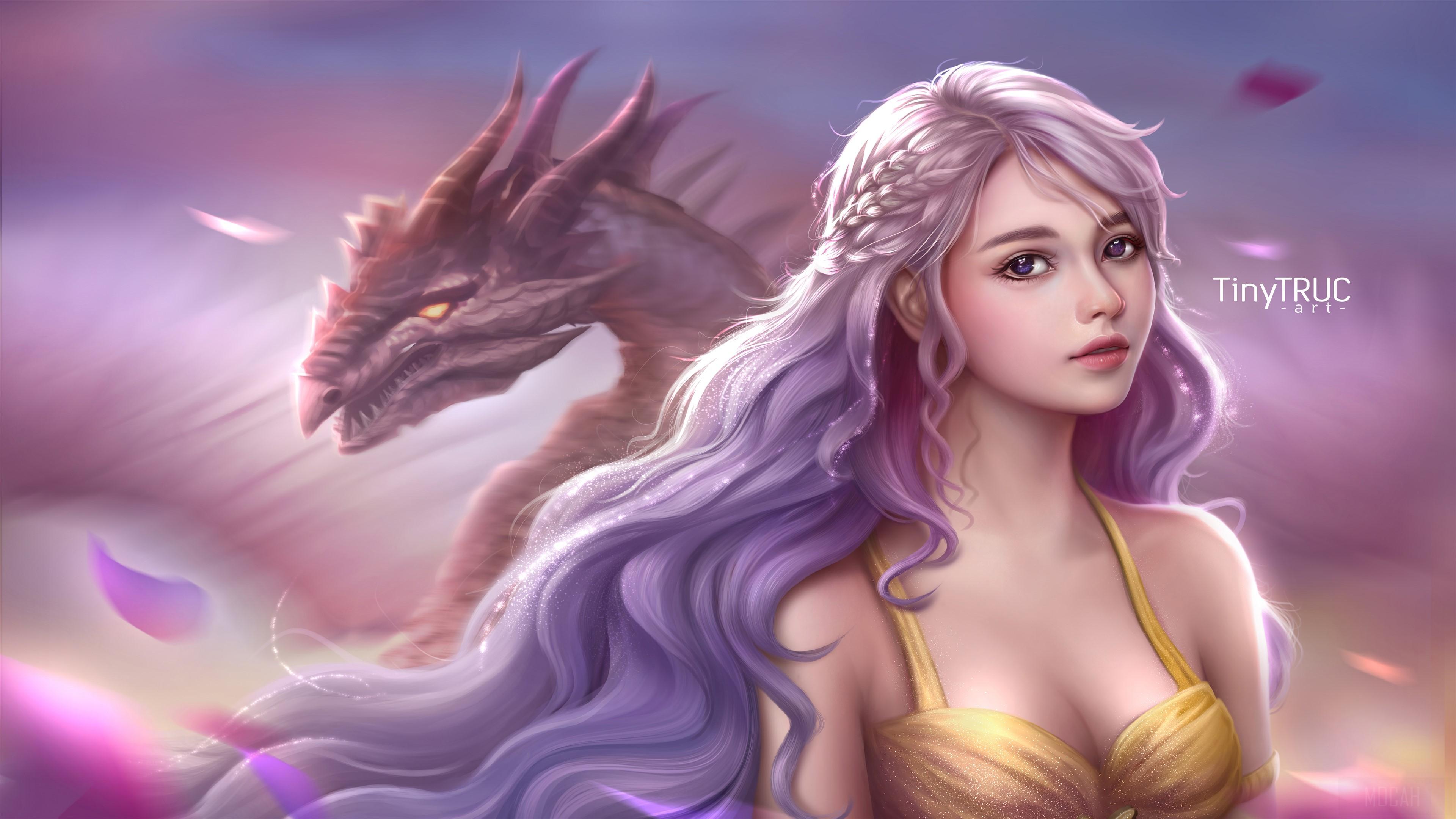 HD wallpaper, Daenerys Targaryen Fantasy Art 4K