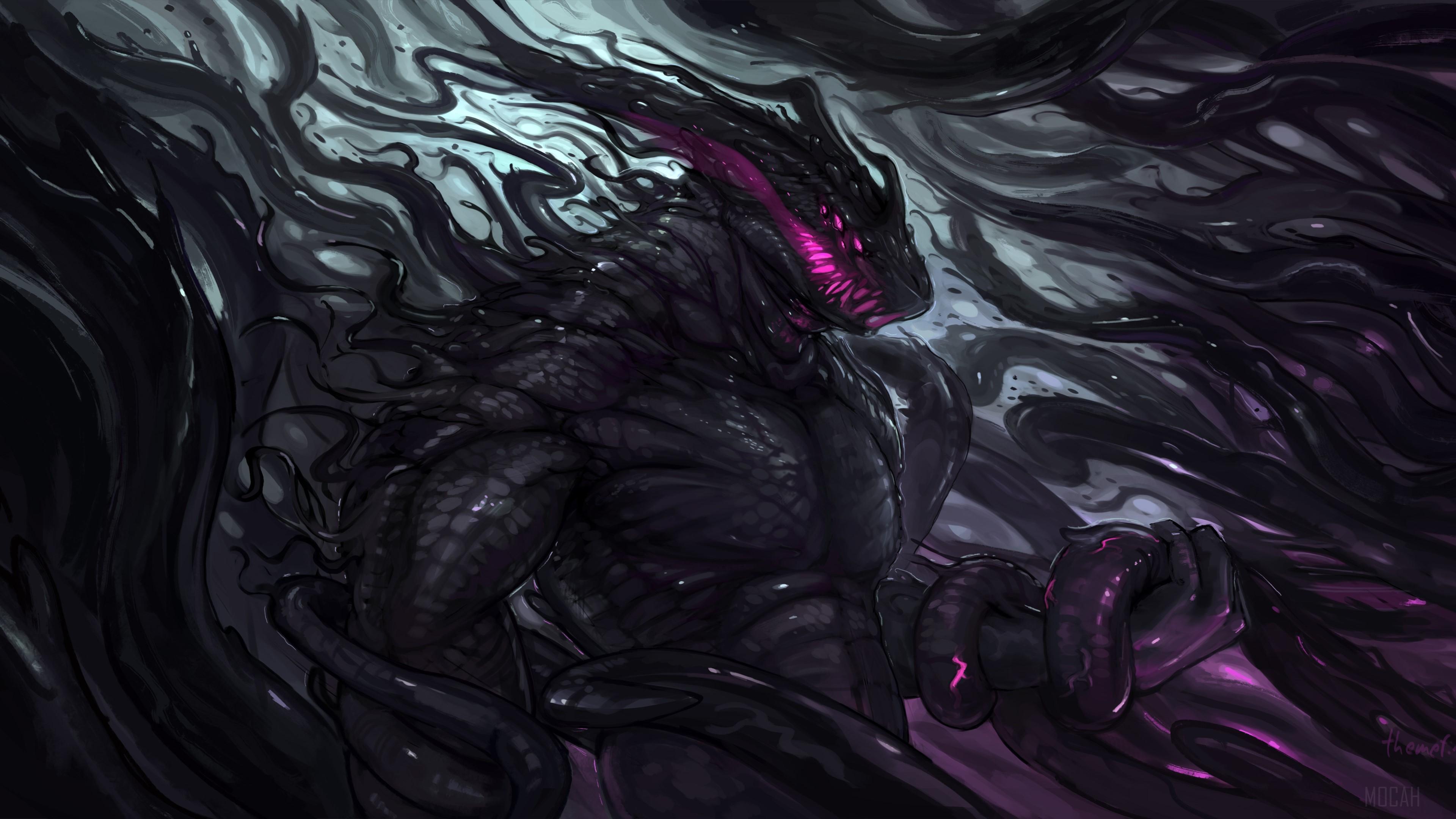 HD wallpaper, Dark Creature Monster Art 4K