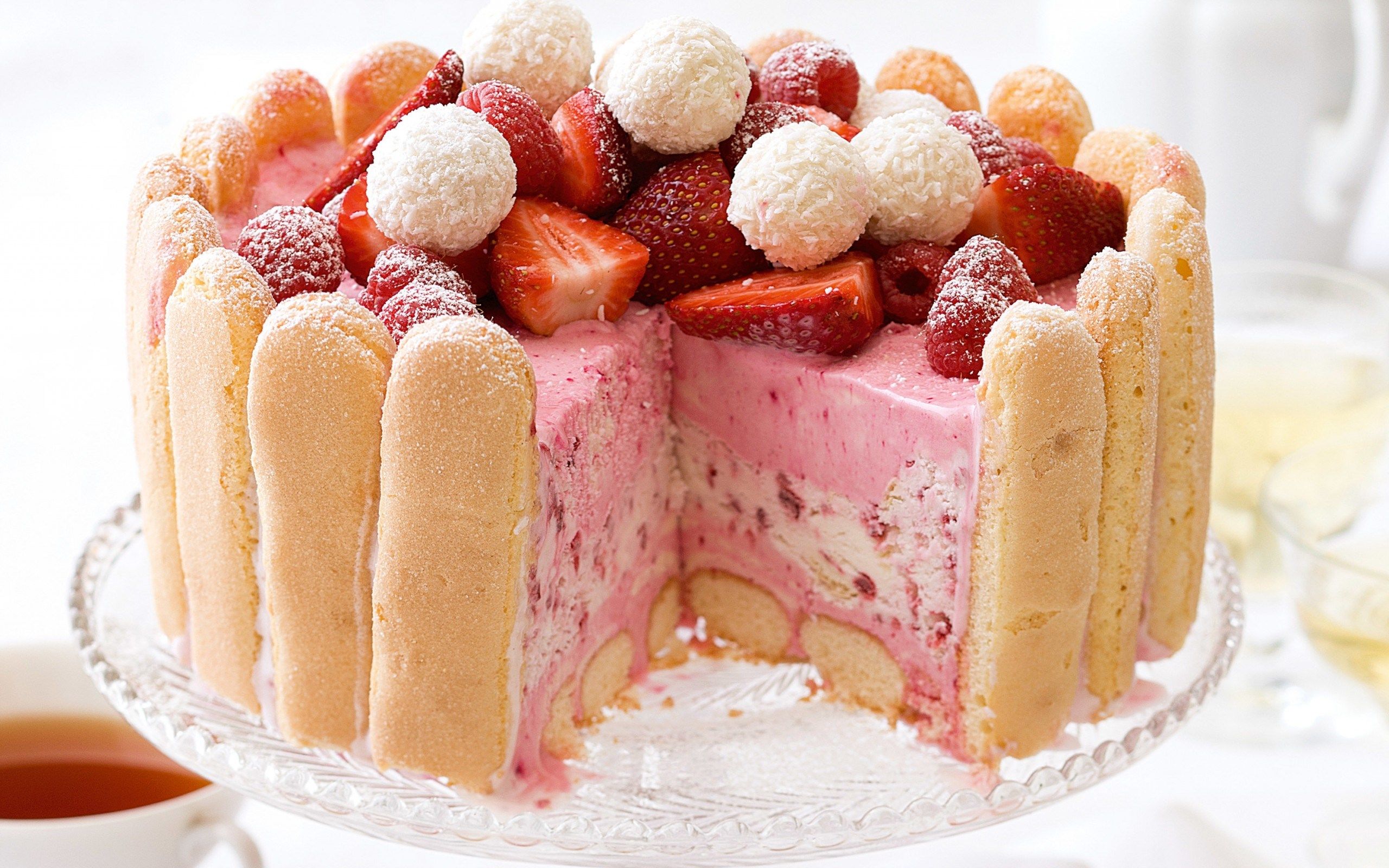 HD wallpaper, Berries, Strawberries, Dessert, Sweet, Cake