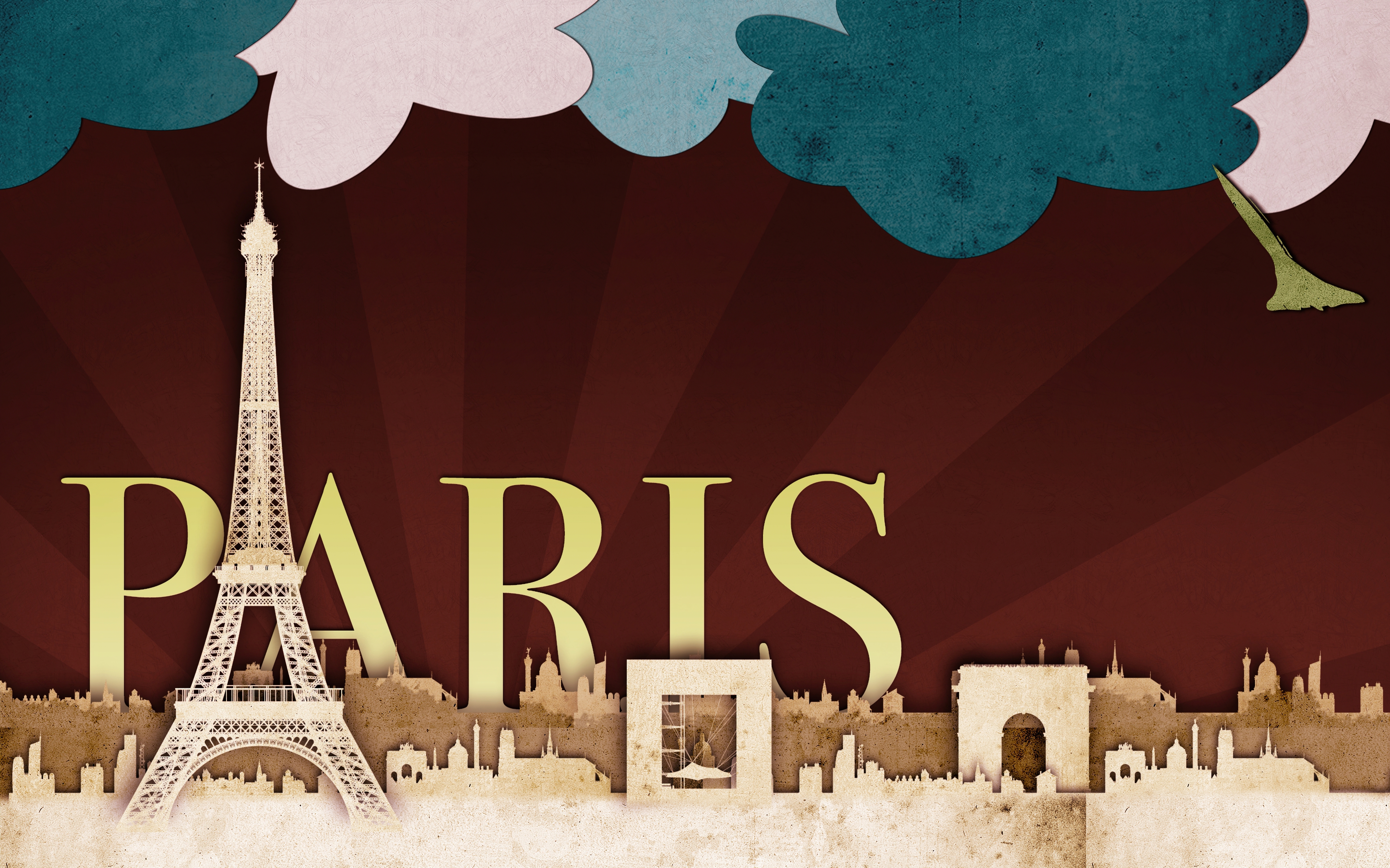HD wallpaper, Digital Art, Landmarks, Paris, Paper Art, Eiffel Tower, France
