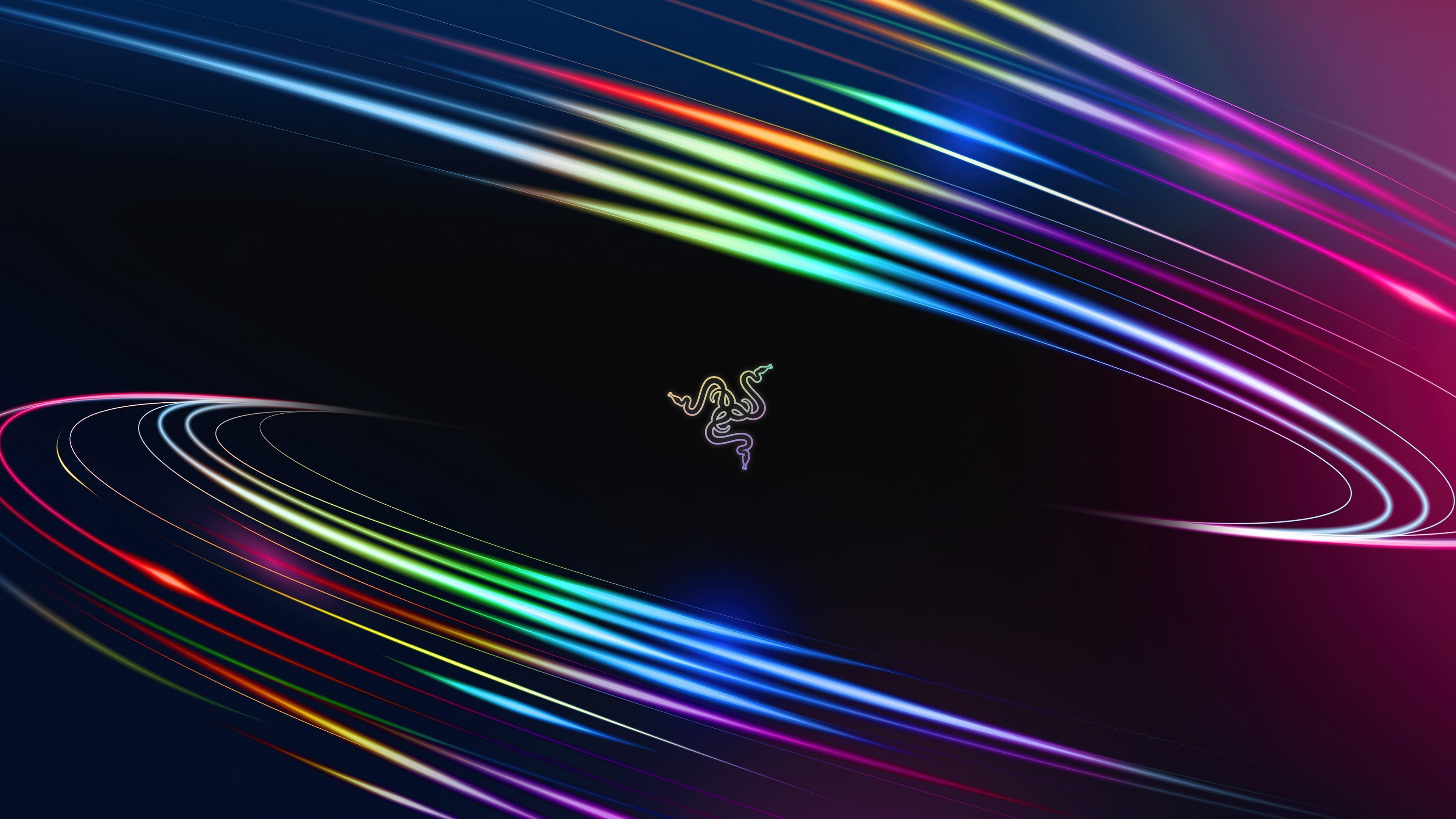 HD wallpaper, Colorful, Logo, Digital Art, 4K, Razer, Vortex, Background