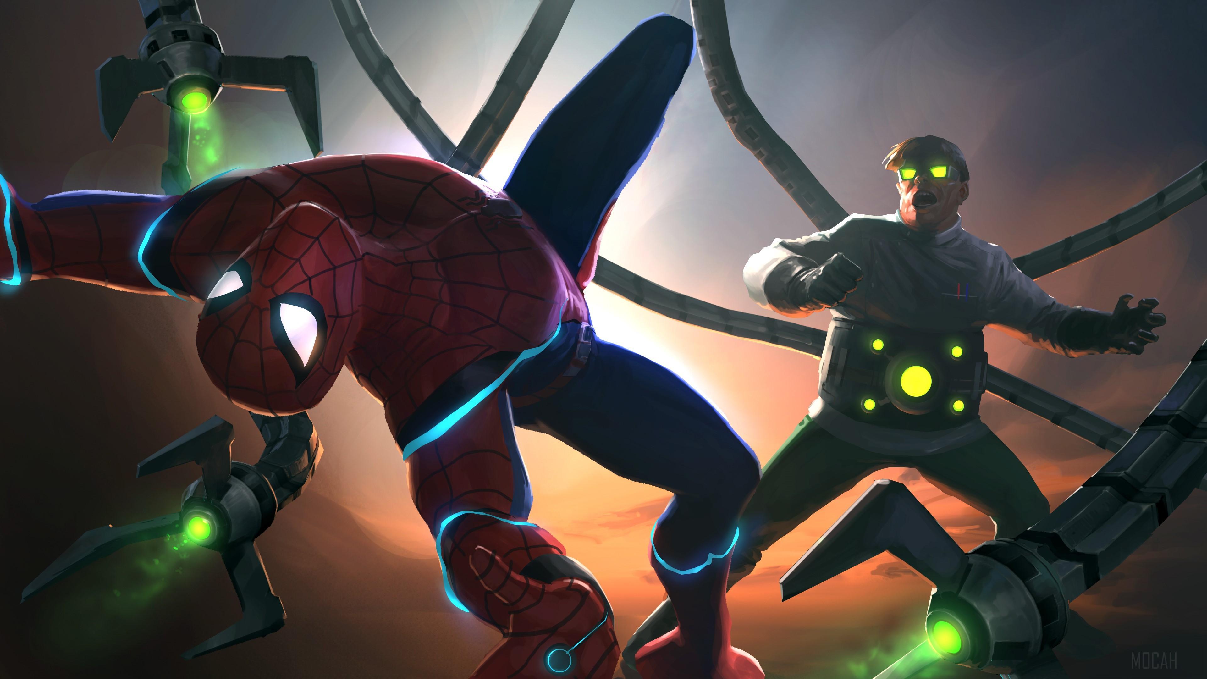 HD wallpaper, Doctor Octopus Vs Spiderman Contest Of Champions 4K