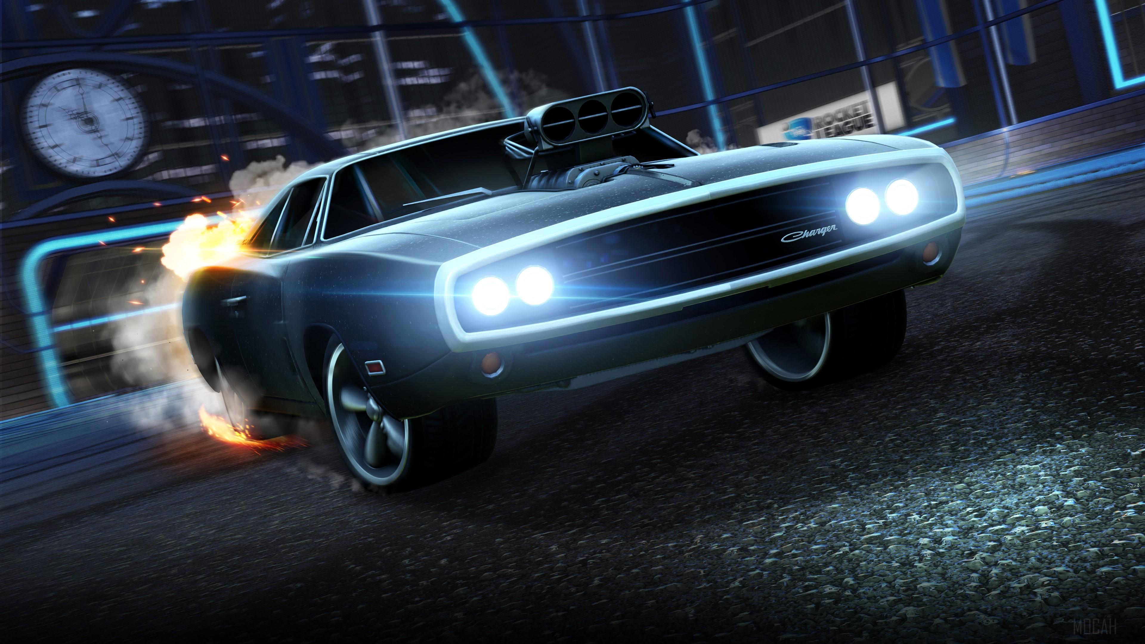 HD wallpaper, Dodge Charger In Rocket League 4K