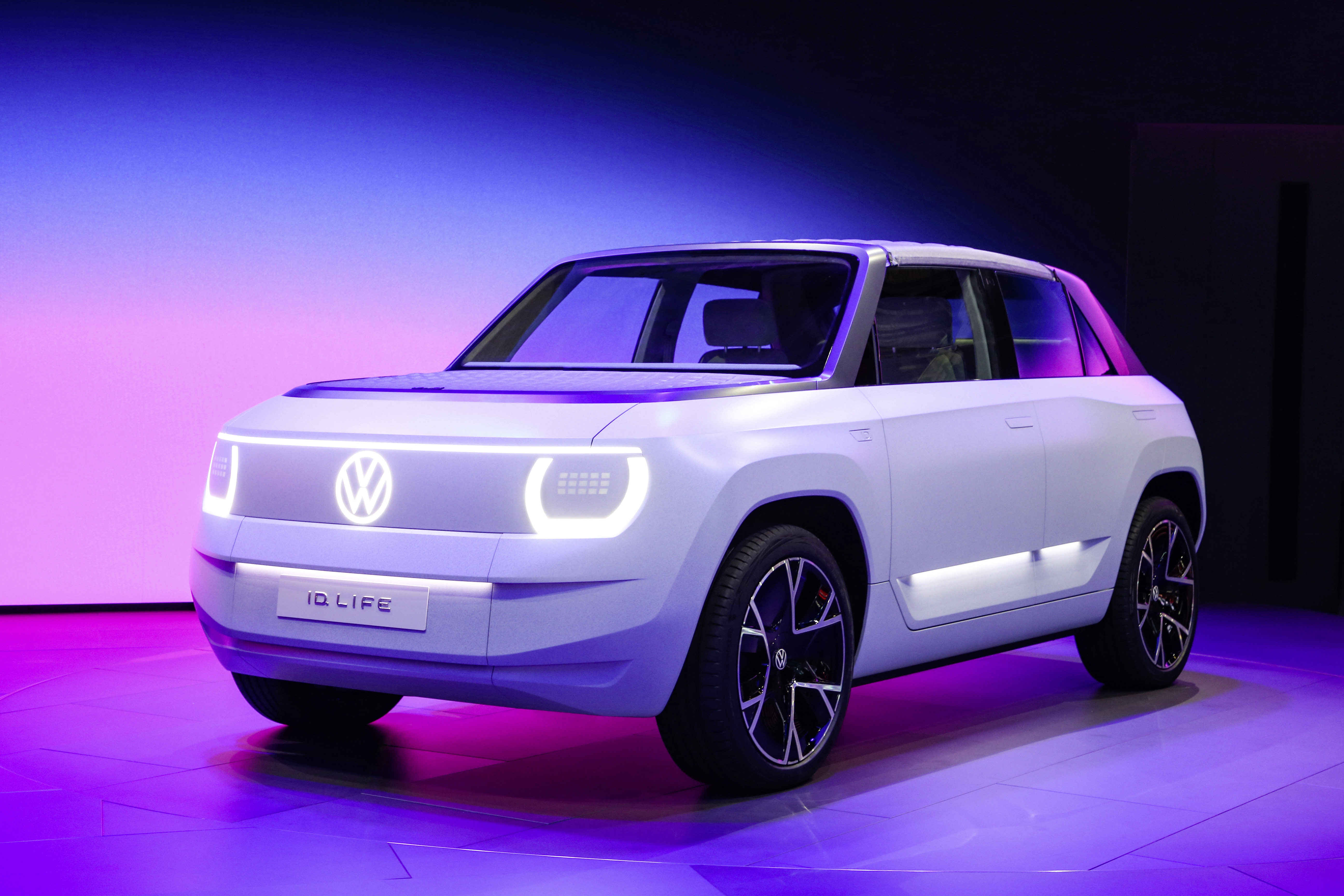 HD wallpaper, 2021, Neon, Volkswagen I, Electric Cars