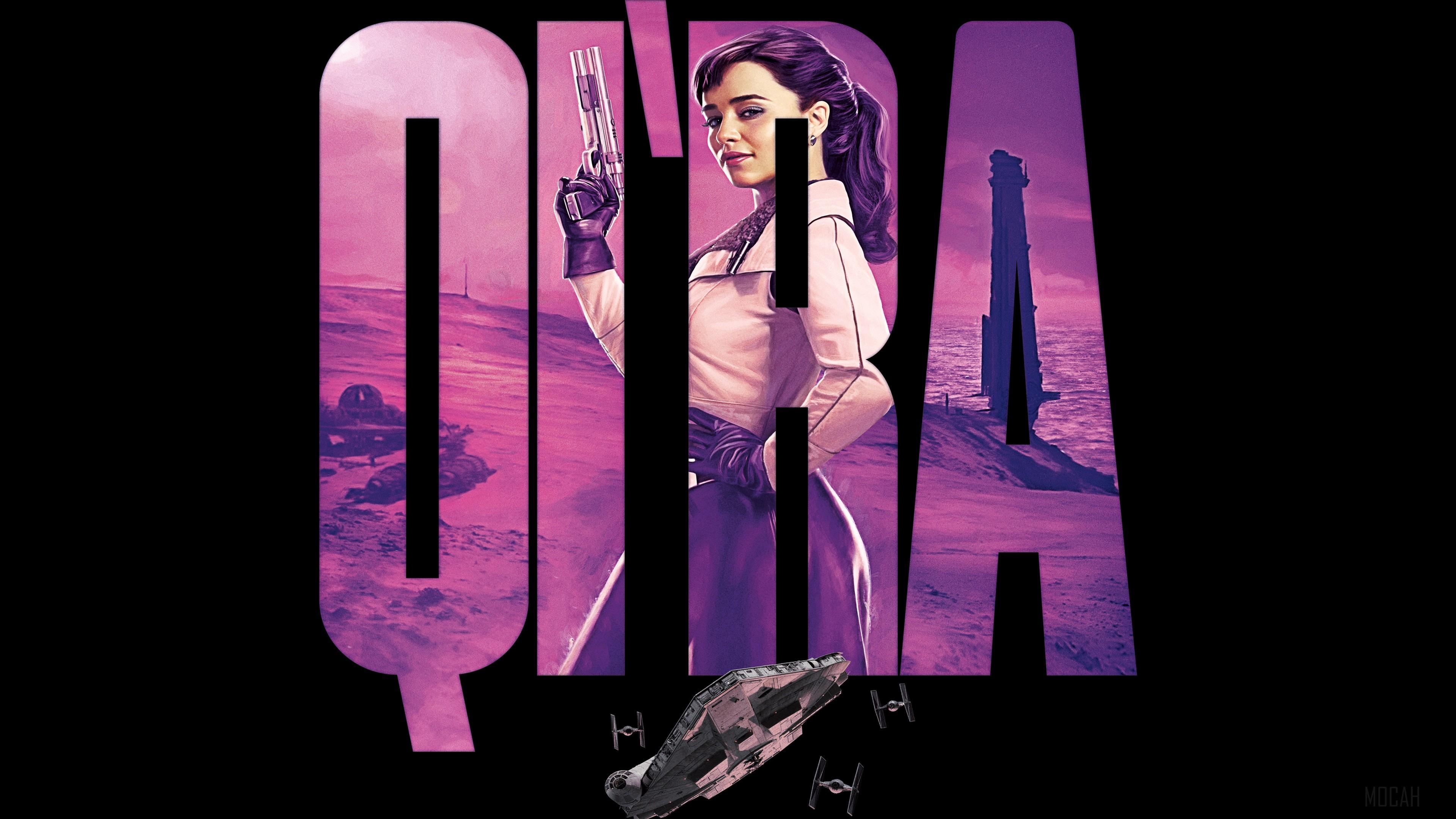 HD wallpaper, Emilia Clarke As Qira Solo A Star Wars Story 4K 4K
